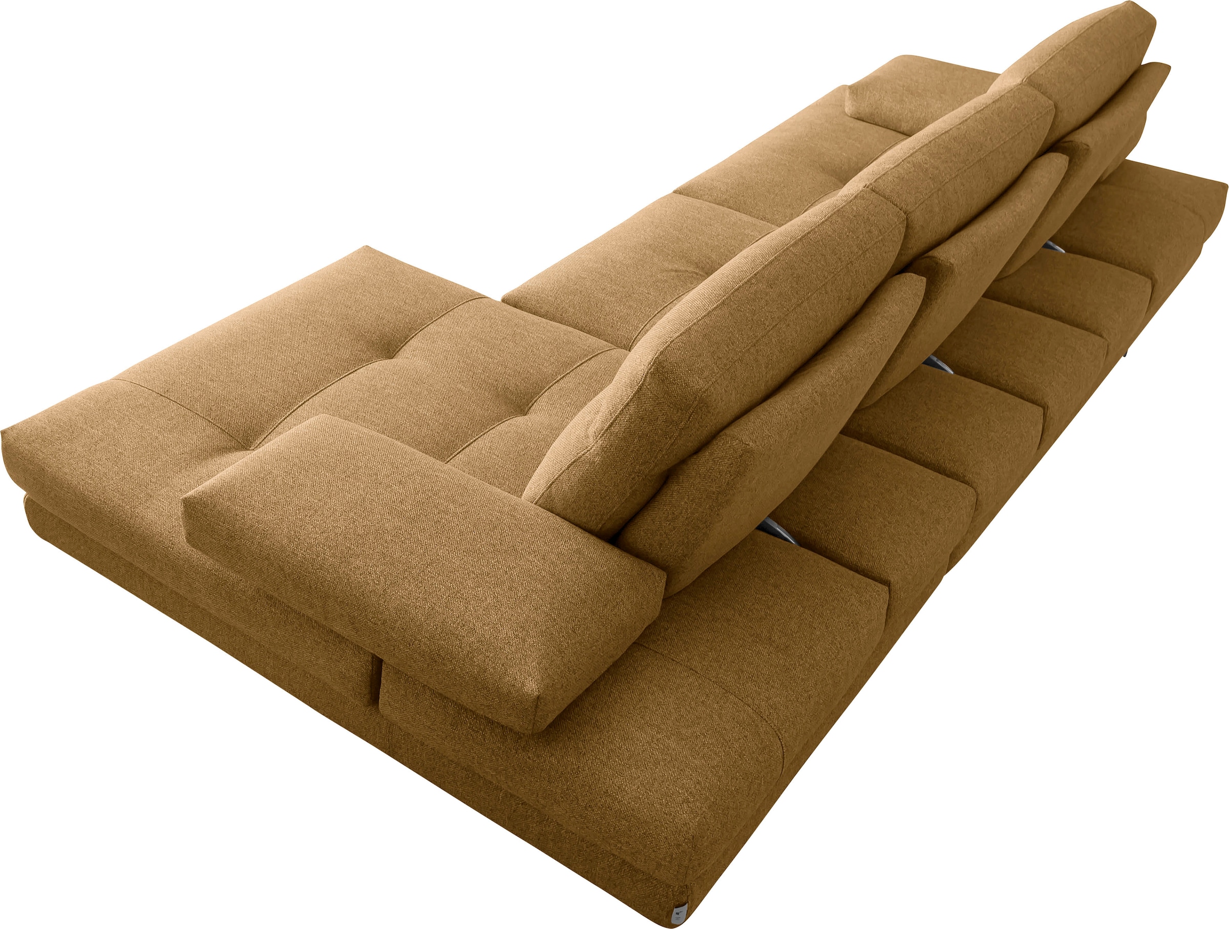 CALIA ITALIA Canapé d'angle »Toby Wing, B/T: 308/153 cm, Multifunktionssofa, Designsofa, L-Form« inkl. Sitztiefenverstellung und Armlehnfunktion, Füsse in schwarz matt