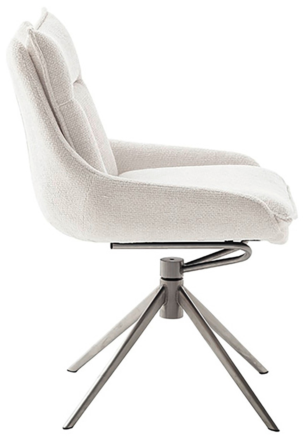 MCA furniture Esszimmerstuhl »PARKER«, Strukturstoff, (2er-Set), drehbar 360°, Dreh- & Schwingfunktion, Belastbarkeit 120 kg