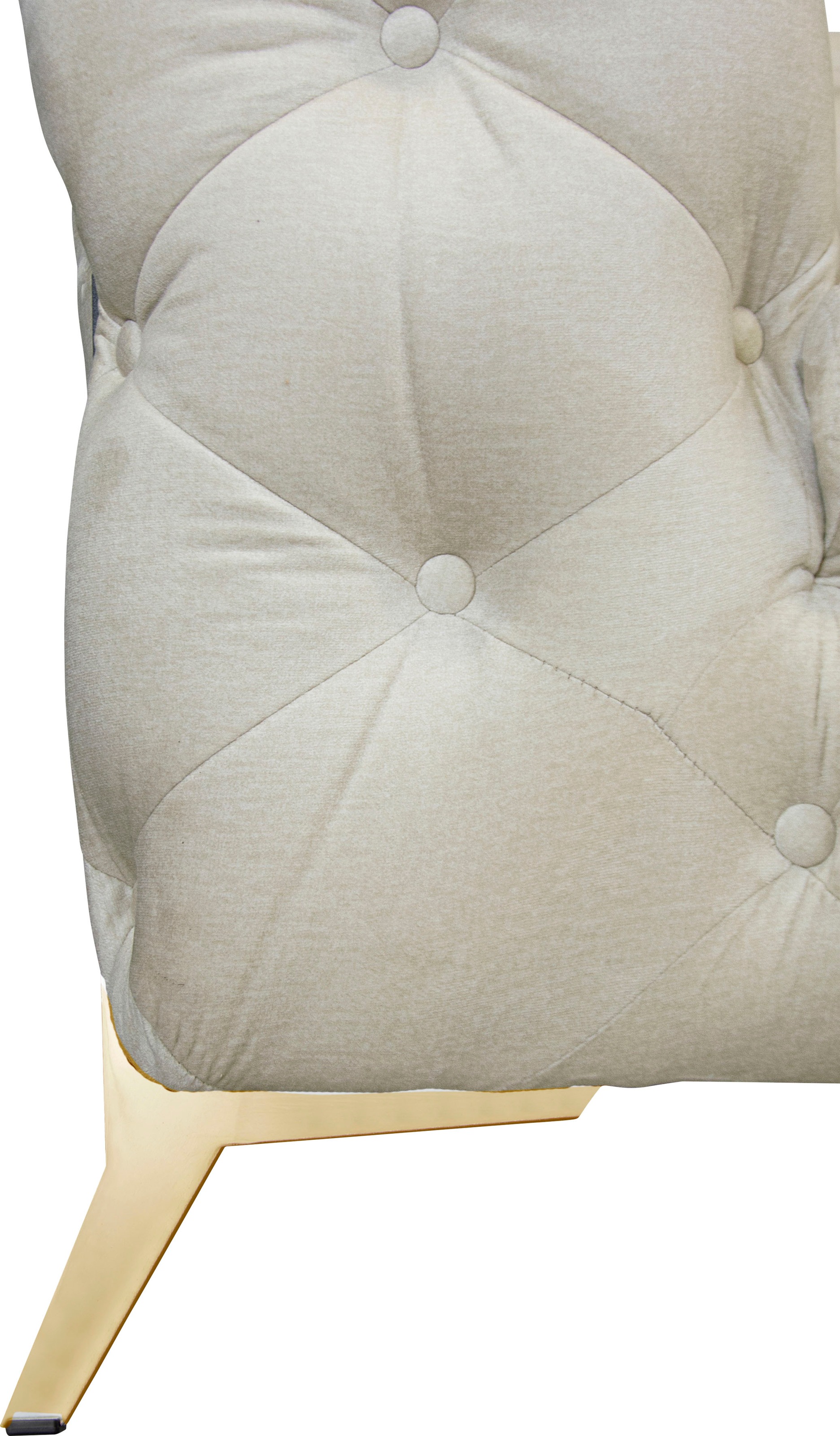 Home affaire Chesterfield-Sofa »Amaury L-Form« moderne Chersterfield-Optik, Breite 262 cm, Fussfarbe wählbar