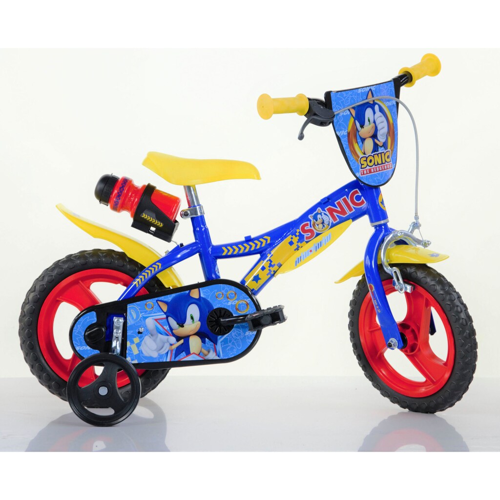 Dino Kinderfahrrad »Sonic 12 Zoll«, 1 Gang, mit Stützrädern, Trinkflasche und Frontschild