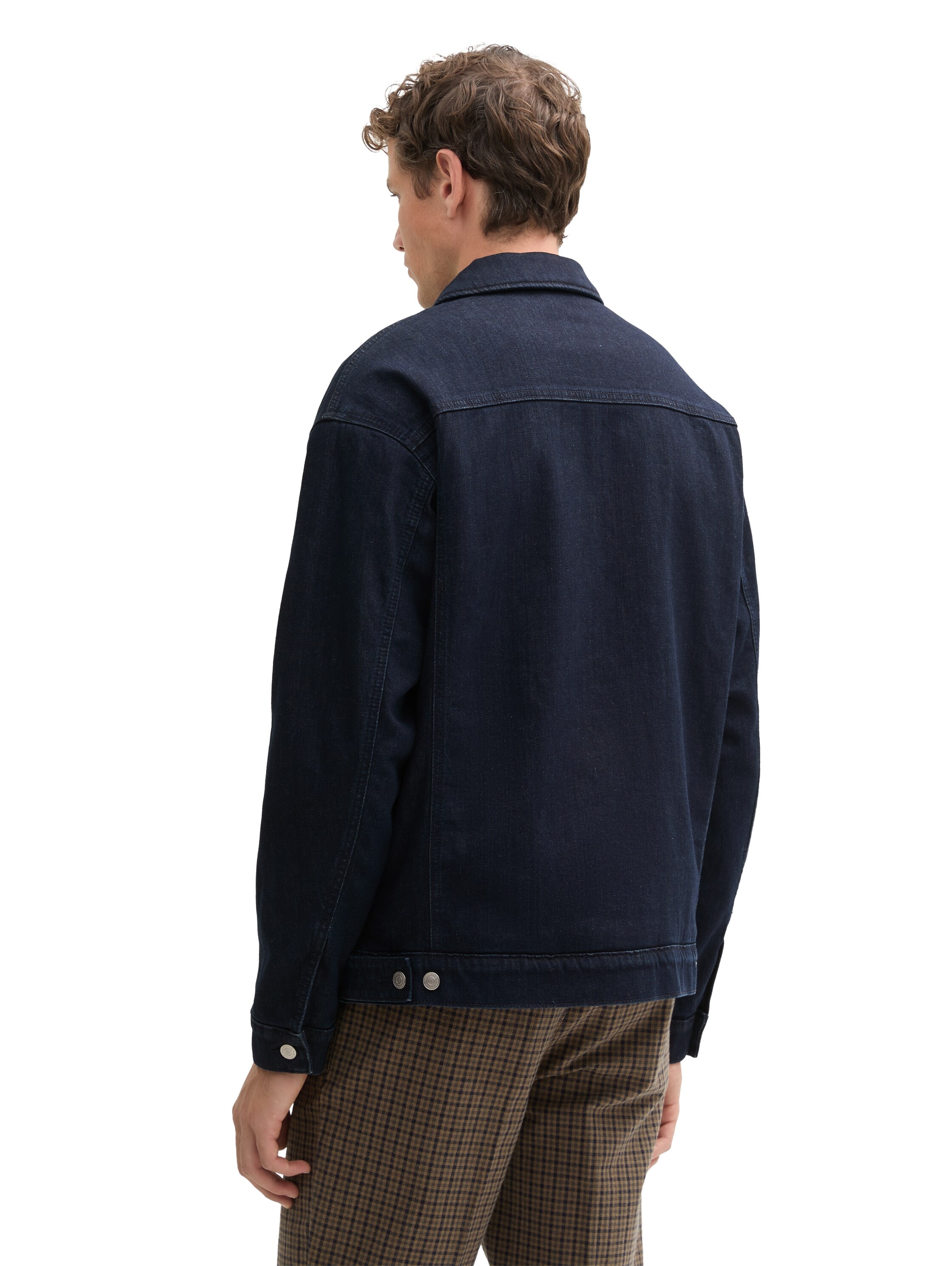 TOM TAILOR Denim Jeansjacke, ohne Kapuze, mit Teddyfutter