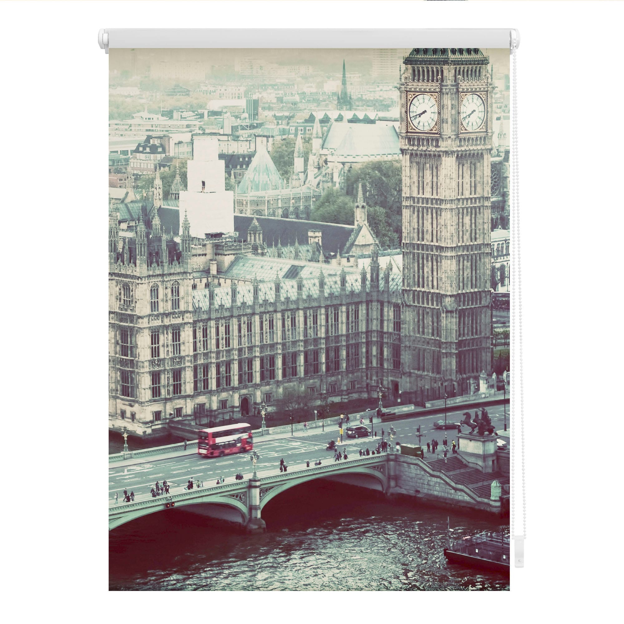 LICHTBLICK bedruckt Seitenzugrollo ohne Lichtschutz, Motiv Bohren, kaufen Westminster«, freihängend, London »Klemmfix ORIGINAL günstig