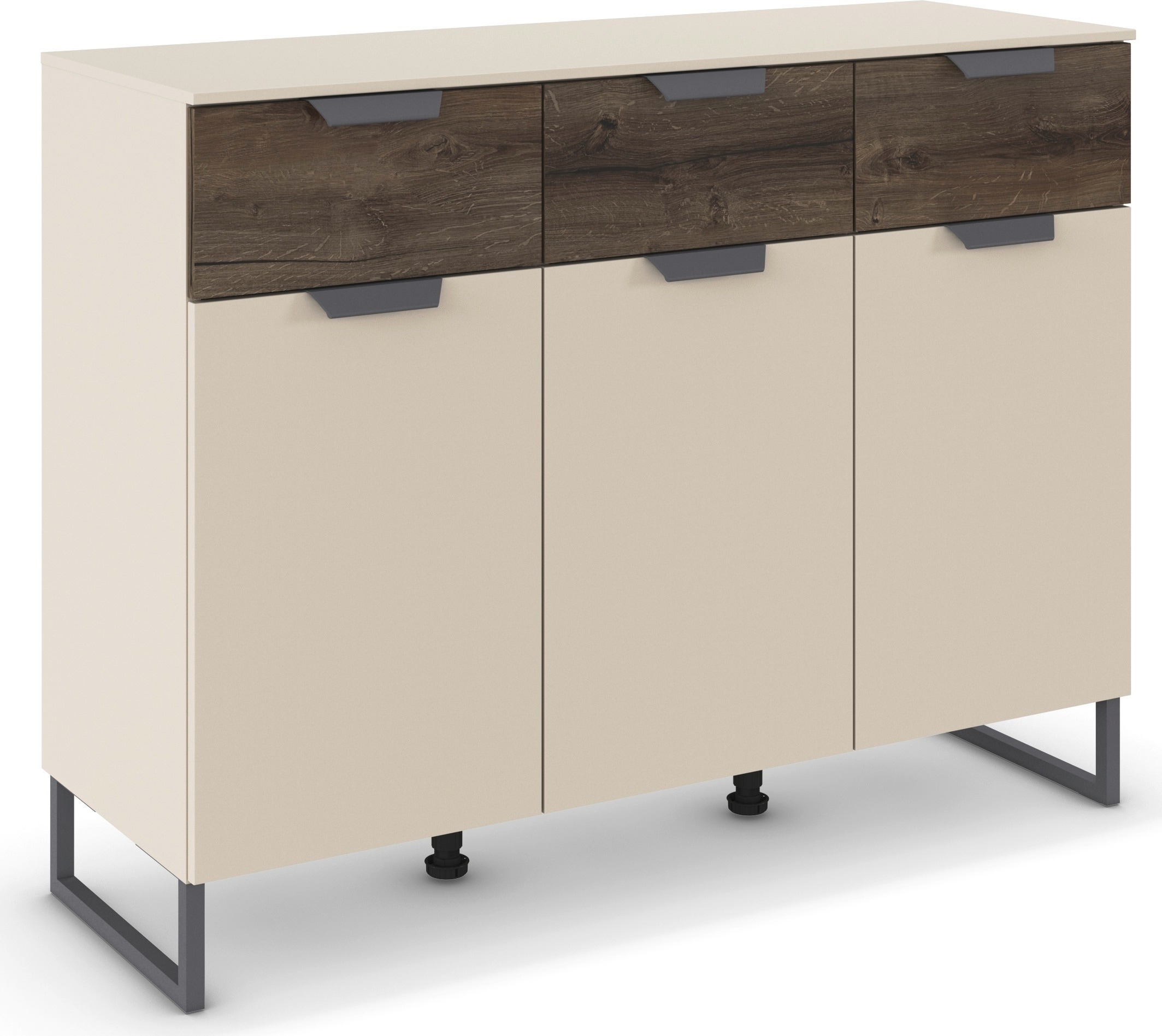 Image of rauch Kombikommode "Barea" Breite 120 cm, Höhe 92 cm, 3 Türen, 3 geräumige Schubladen, Böden verstellbar MADE IN GERMANY