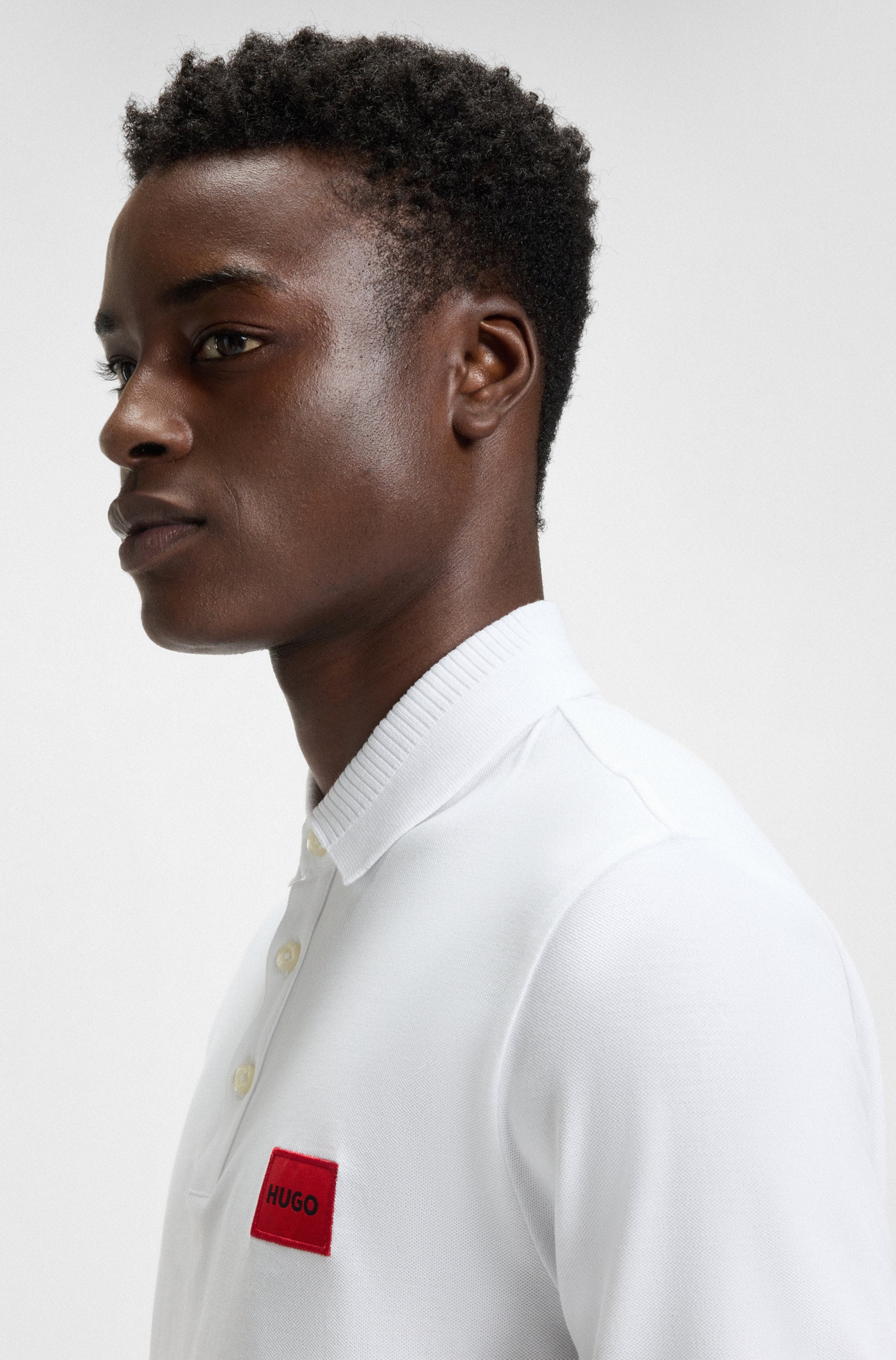 HUGO Polo »Dereso« Slim Fit, Kurzarm, HUGO Weblabel