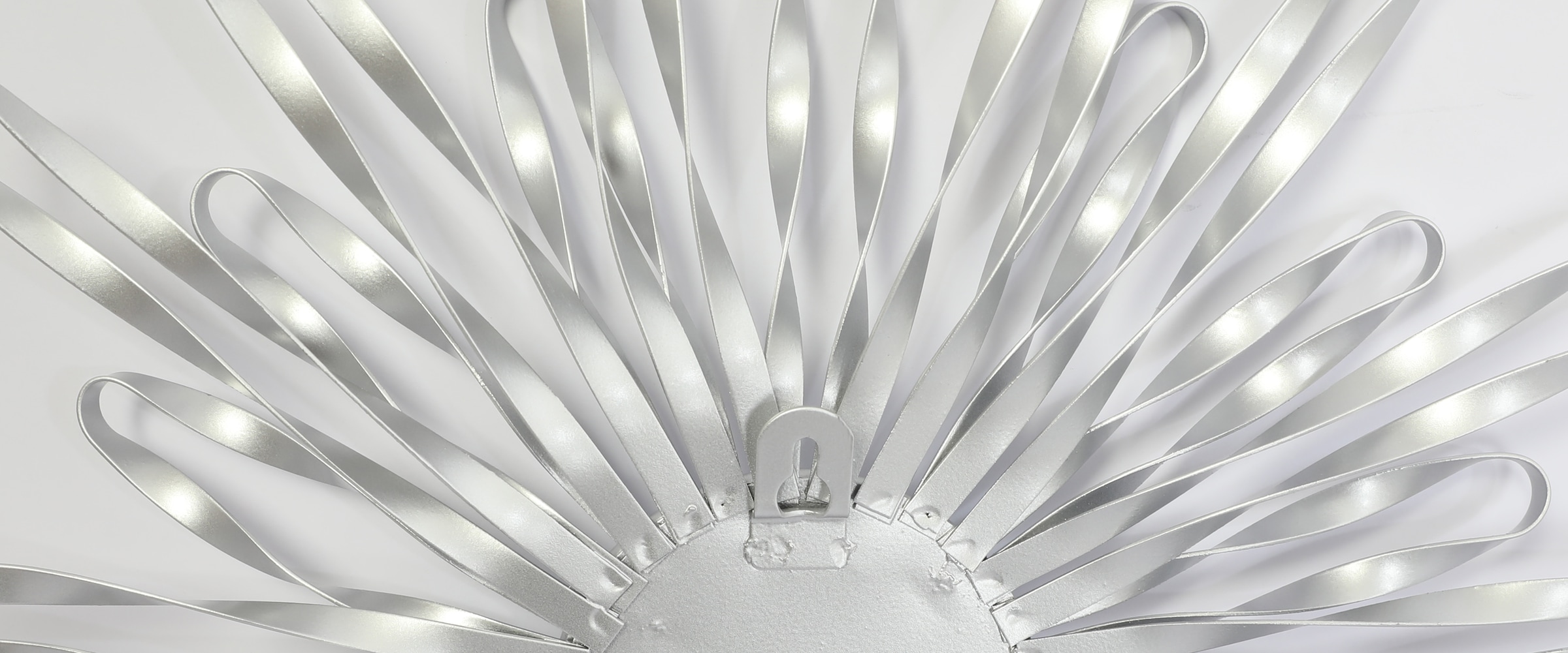 GOODproduct Objet de décoration murale »Sonne, im 2er Set: 35 und 46cm« décoration murale en métal avec petit miroir au centre