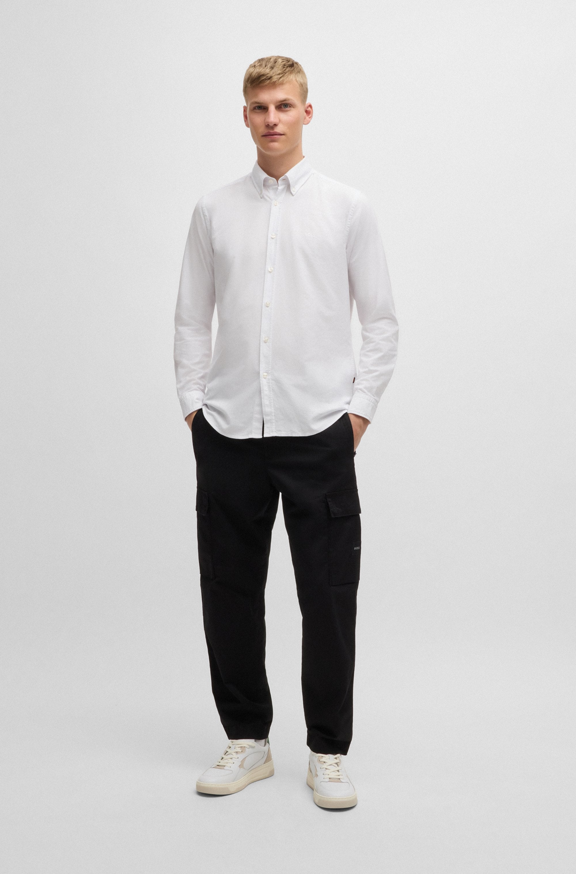 BOSS ORANGE Businesshemd »Rickert«, mit Button-down-Kragen