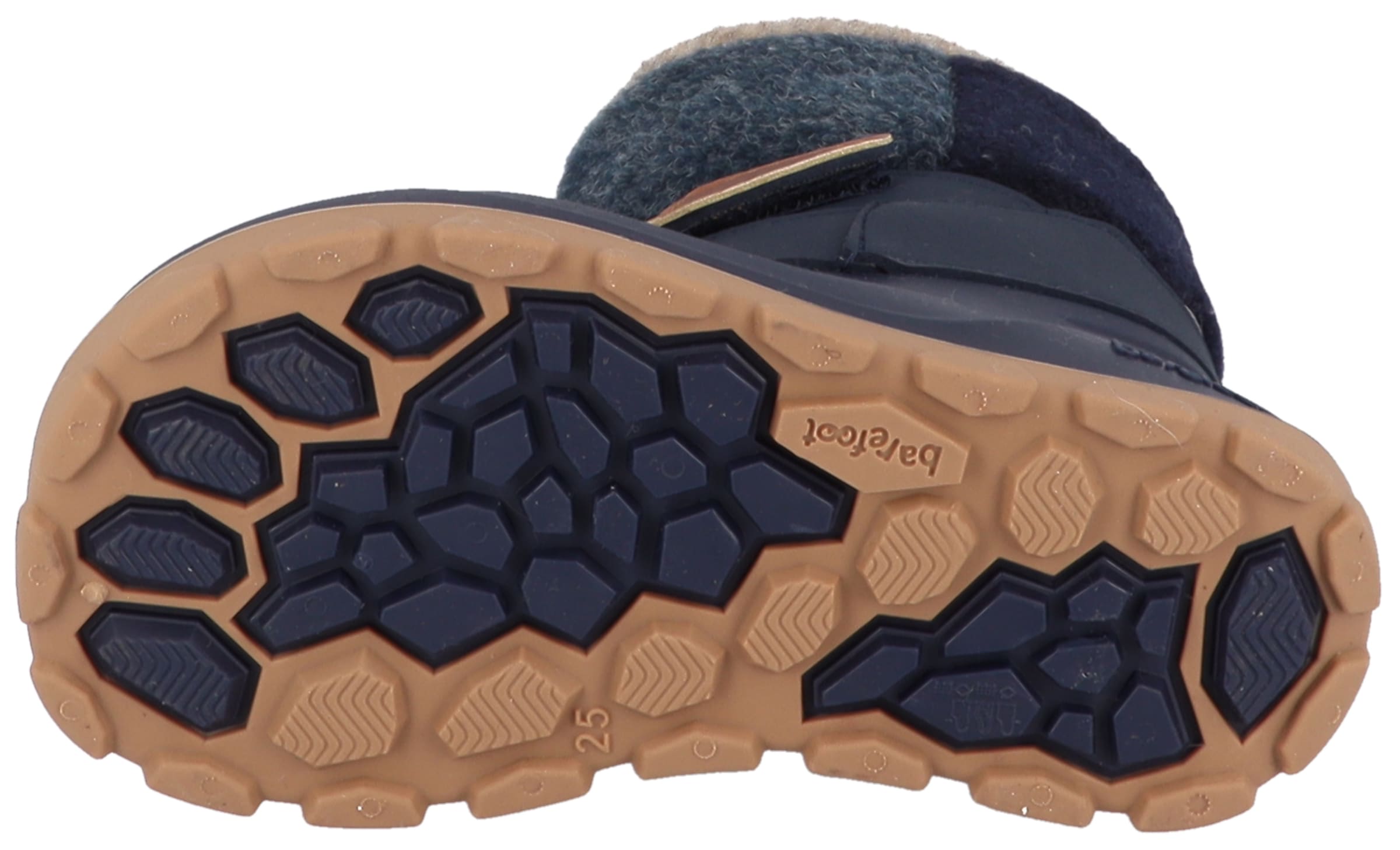 Lurchi Barfussschuh »Jan 1 Barefoot«  Winterboots, mit Kontrastbesatz, Grössenschablone zum Download