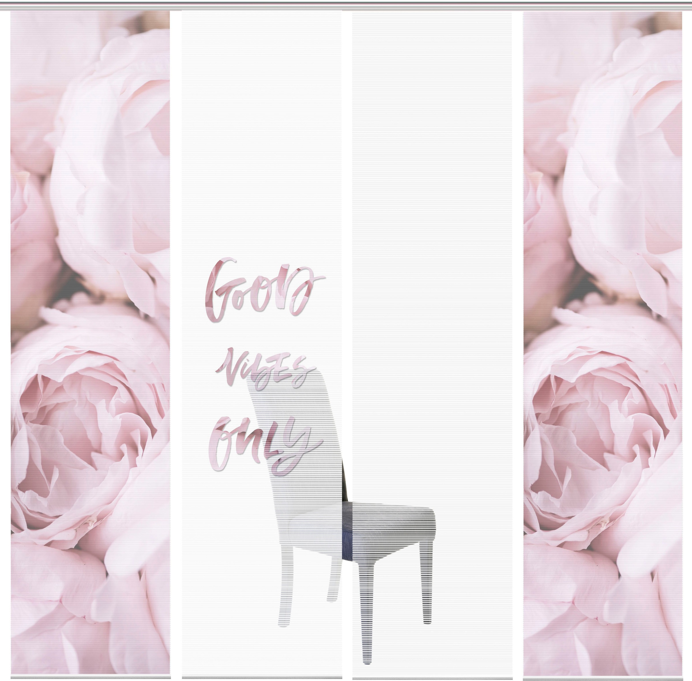 Image of Vision S Schiebegardine »VIBES ONLY 4er SET«, (4 St.), Bambus-Optik, Digital bedruckt bei Ackermann Versand Schweiz