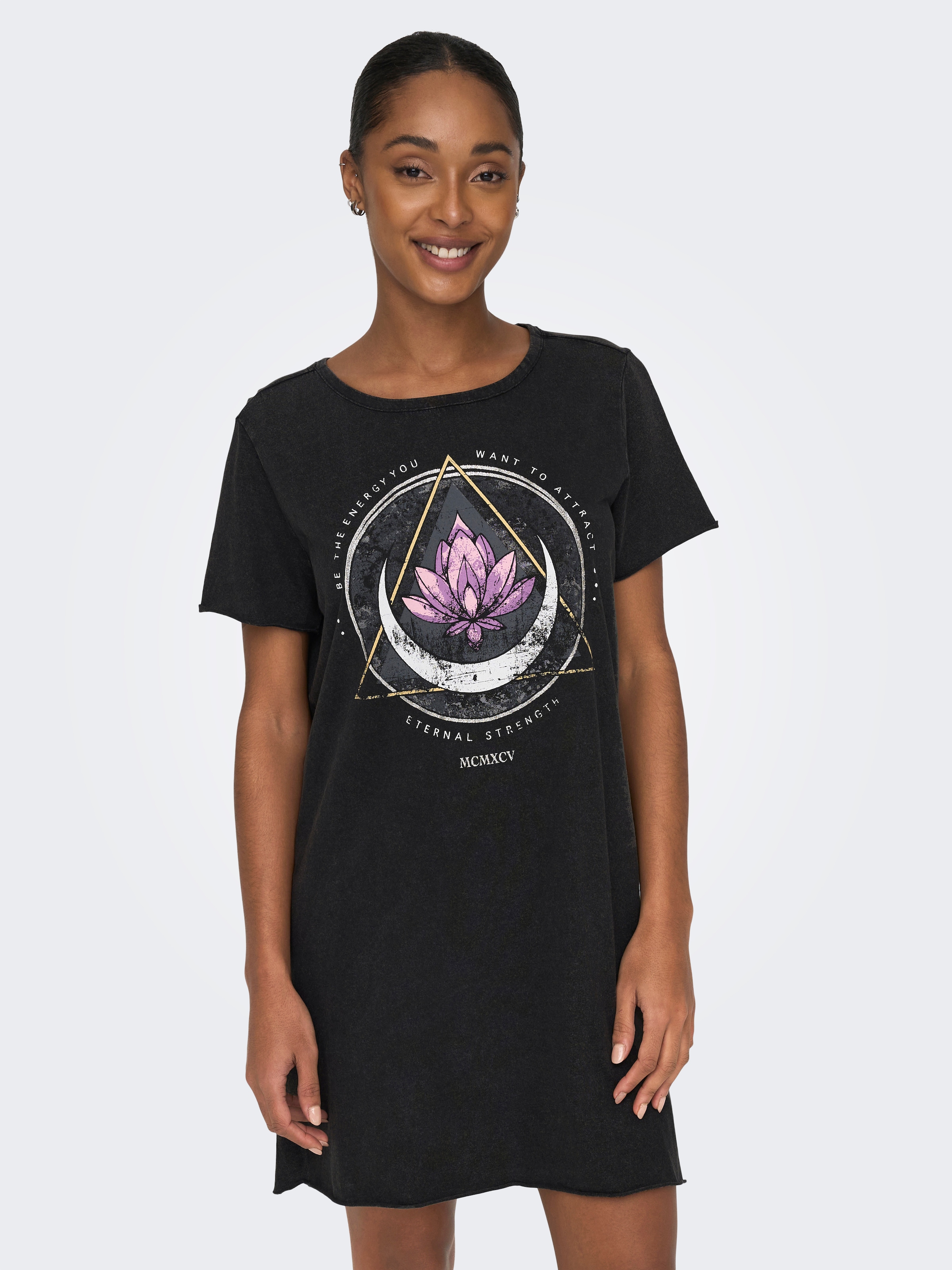 ONLY Robe t-shirt »ONLLUCY LIFE DRESS S/S JRS NOOS« Sommerkleid