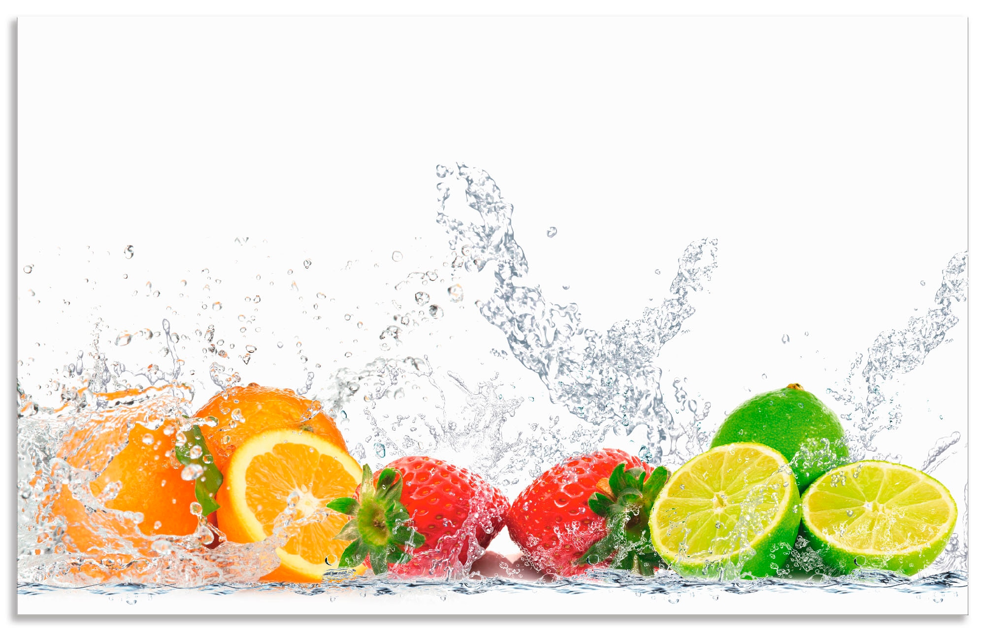 Image of Artland Küchenrückwand "Fruchtig erfrischend gesund Fruchtmix" Alu Spritzschutz mit Klebeband, einfache Montage