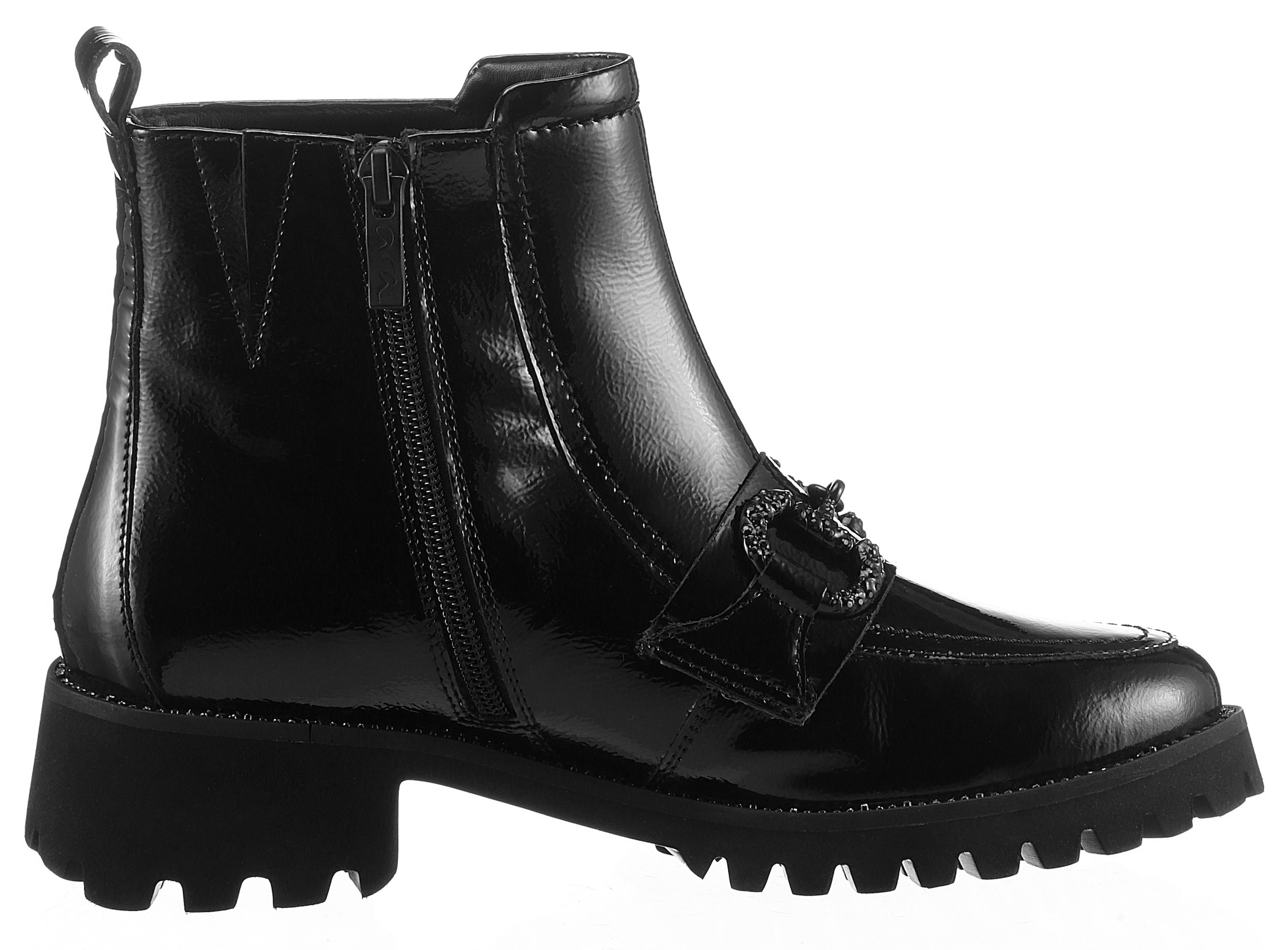 Ara Stiefelette »KENT«, Bikerboots, Plateaustiefel mit praktischem Innenreissverschluss