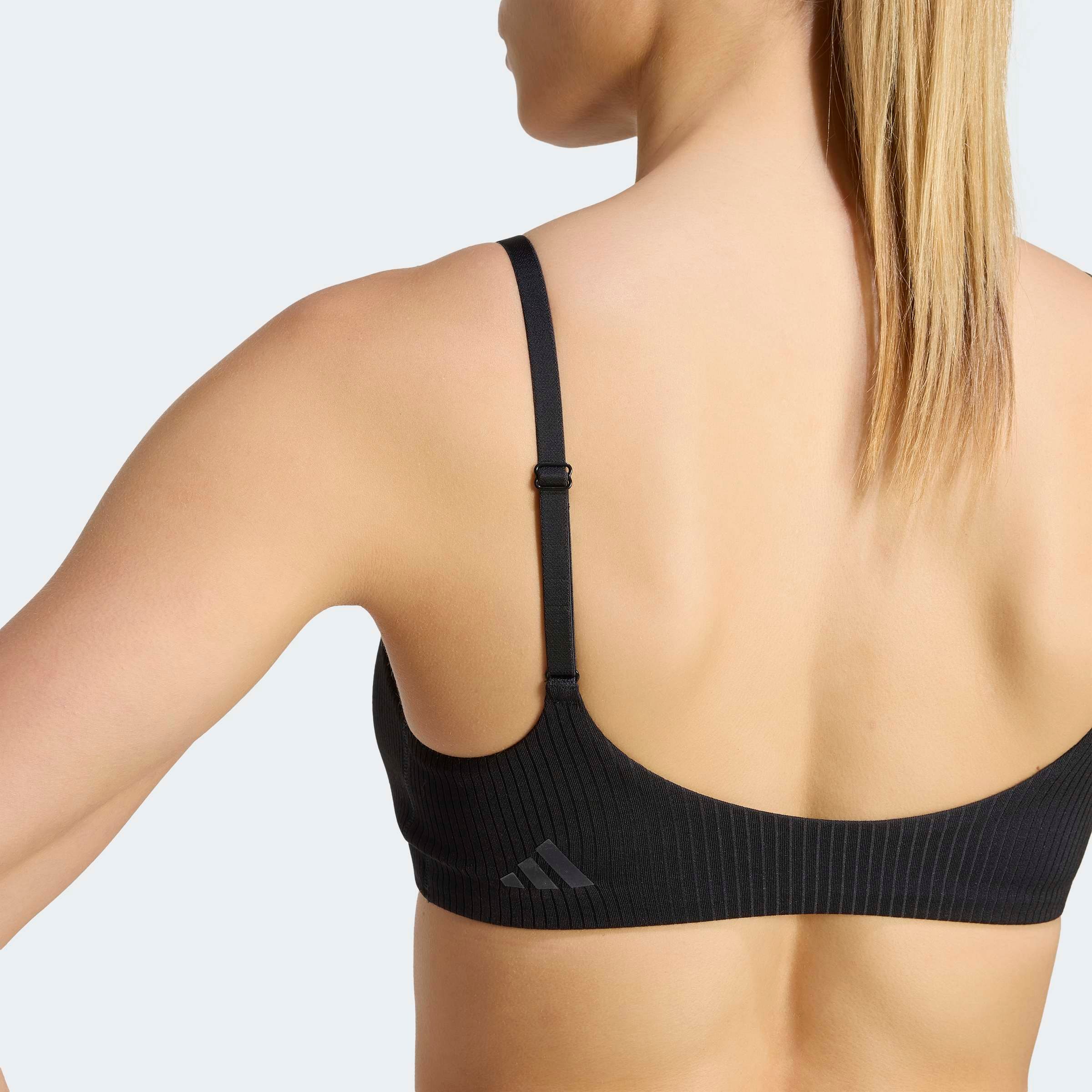 adidas Performance Soutien-gorge de sport »ALL ME LS RIB B« sans armatures, pour fitness et yoga