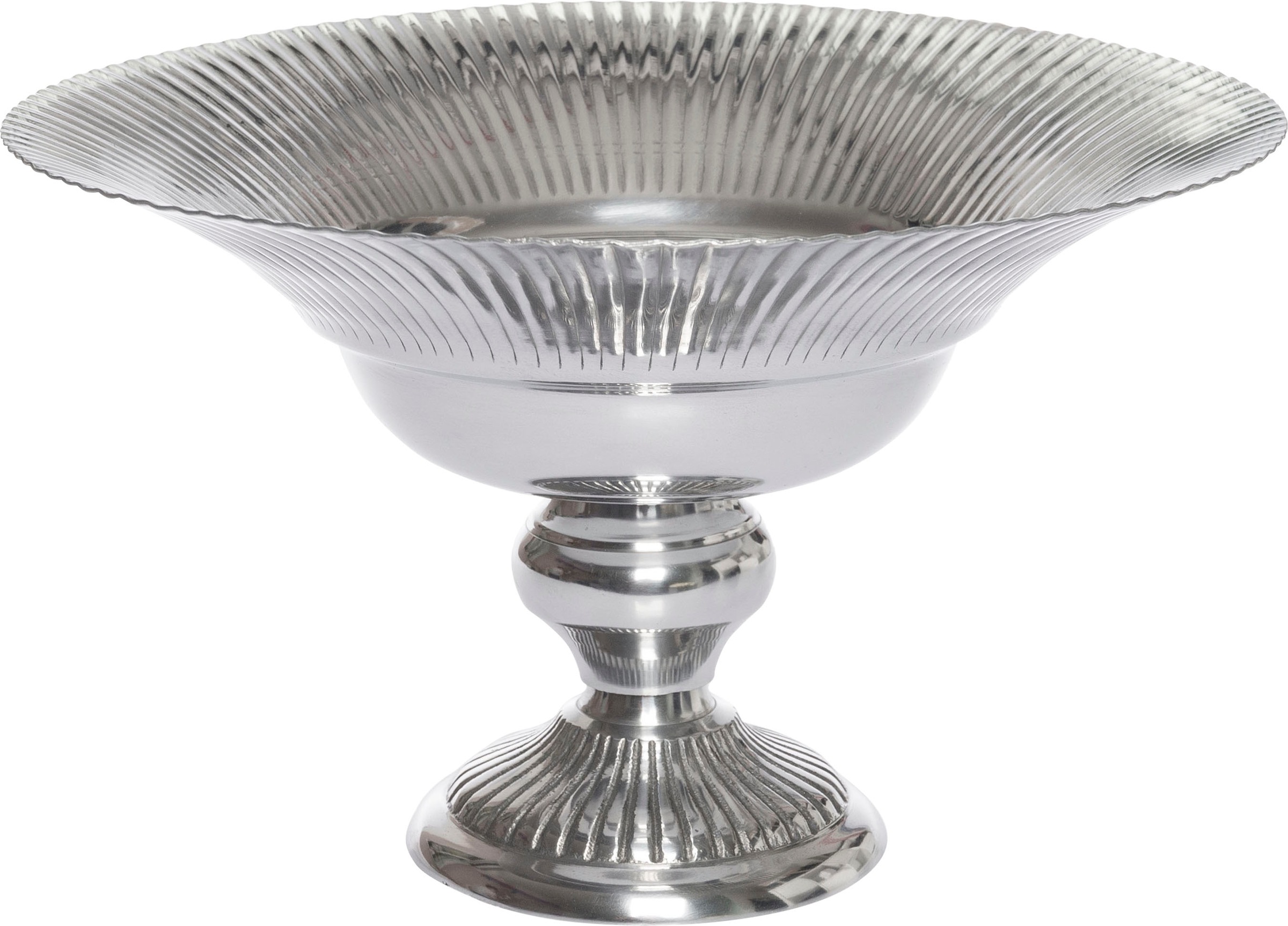 Image of Myflair Möbel & Accessoires Dekoschale »Anila, silberfarben«, aus Metall, rund, mit Fuss, Wohnzimmer bei Ackermann Versand Schweiz