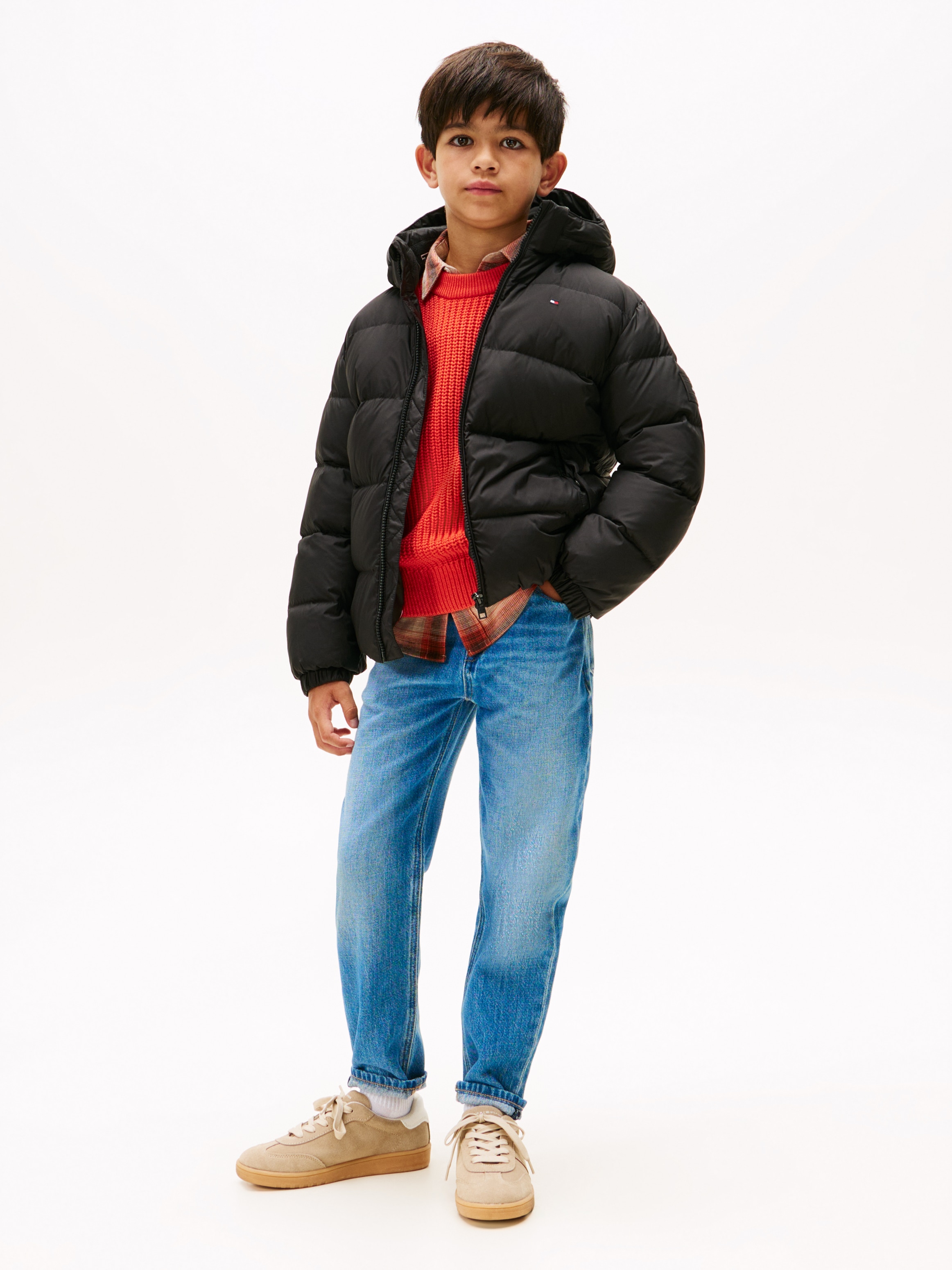Tommy Hilfiger Steppjacke »ESSENTIAL DOWN JACKET« mit Kapuze Kinder bis 16 Jahre