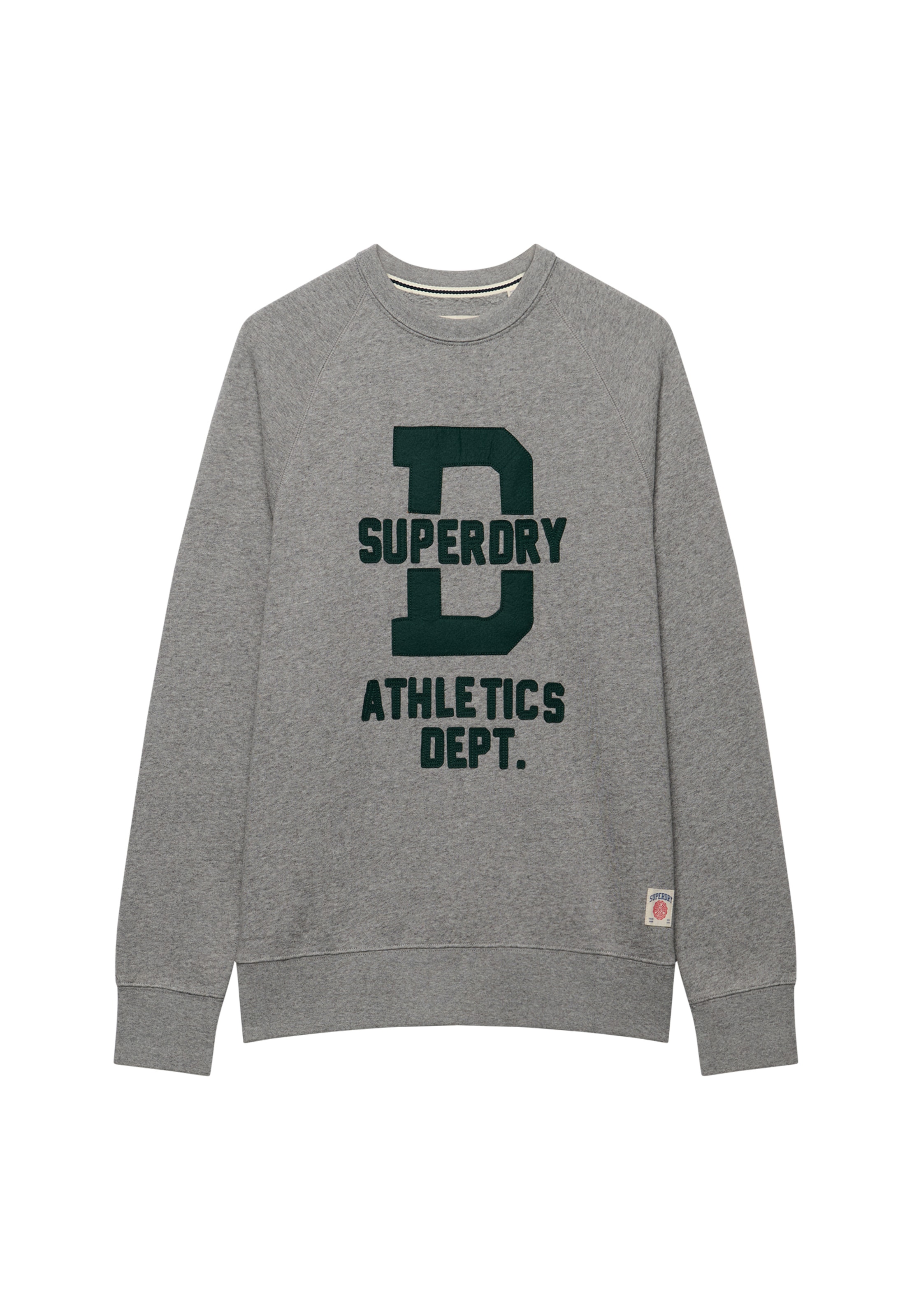 Superdry Sweatshirt »ATH FELT APPLIQUE RELAXED CREW«, Baumwollmischung, relaxed fit
