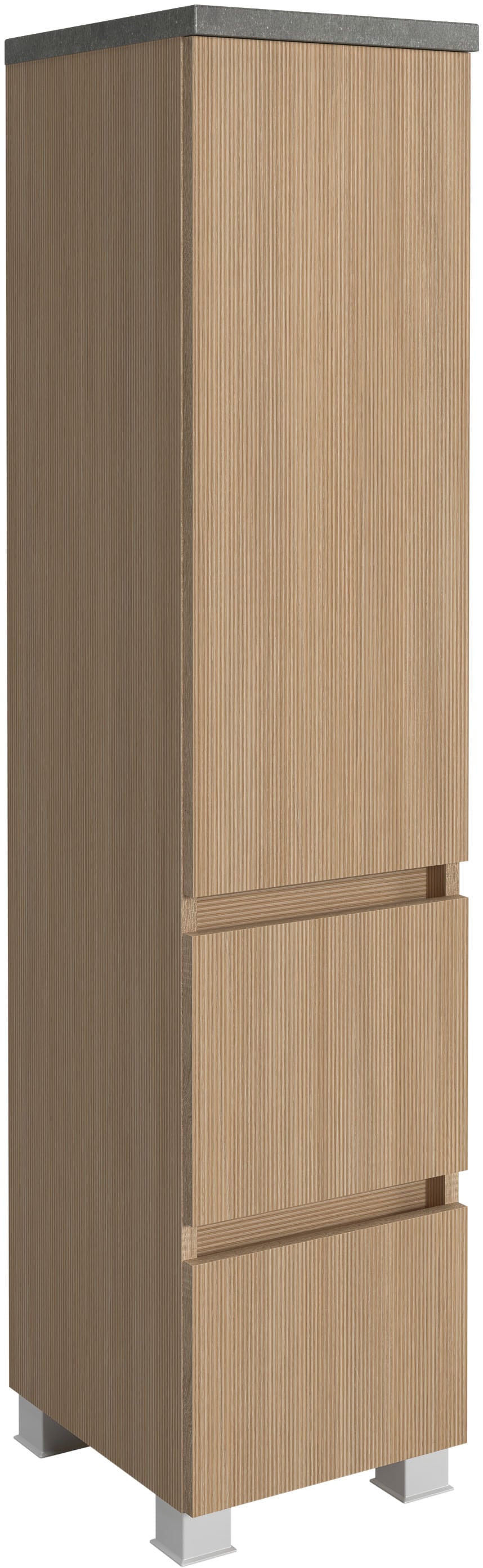 Image of welltime Midischrank "EIXO, 1 Tür, 2 verstellbare Einlegeböden, 2 Softclose-Auszüge"
