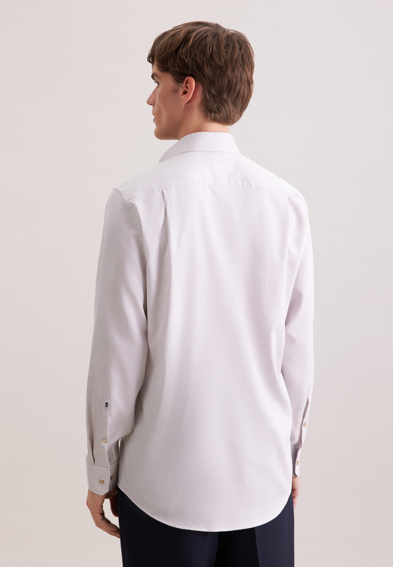 seidensticker Chemise d'affaires »Schwarze Rose« Regular 1/1 Kentkragen Struktur
