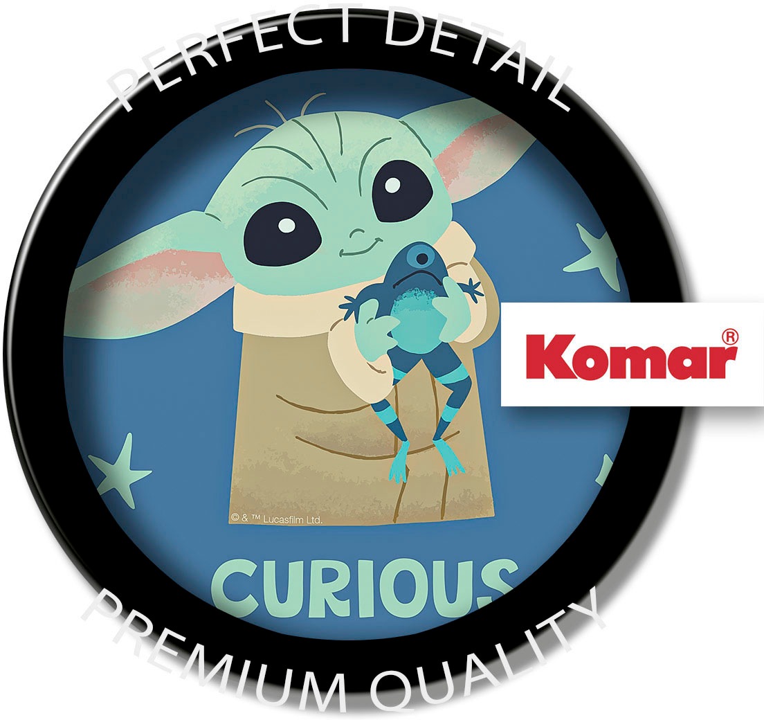 Komar Leinwandbild »The Mandalorian Little Grogu Curious - Grösse 30 x 30 cm«, Disney, (1 St., 30 x 30 cm (Breite x Höhe), Keilrahmenbild mit Echtholzrahmen, Kinderzimmer