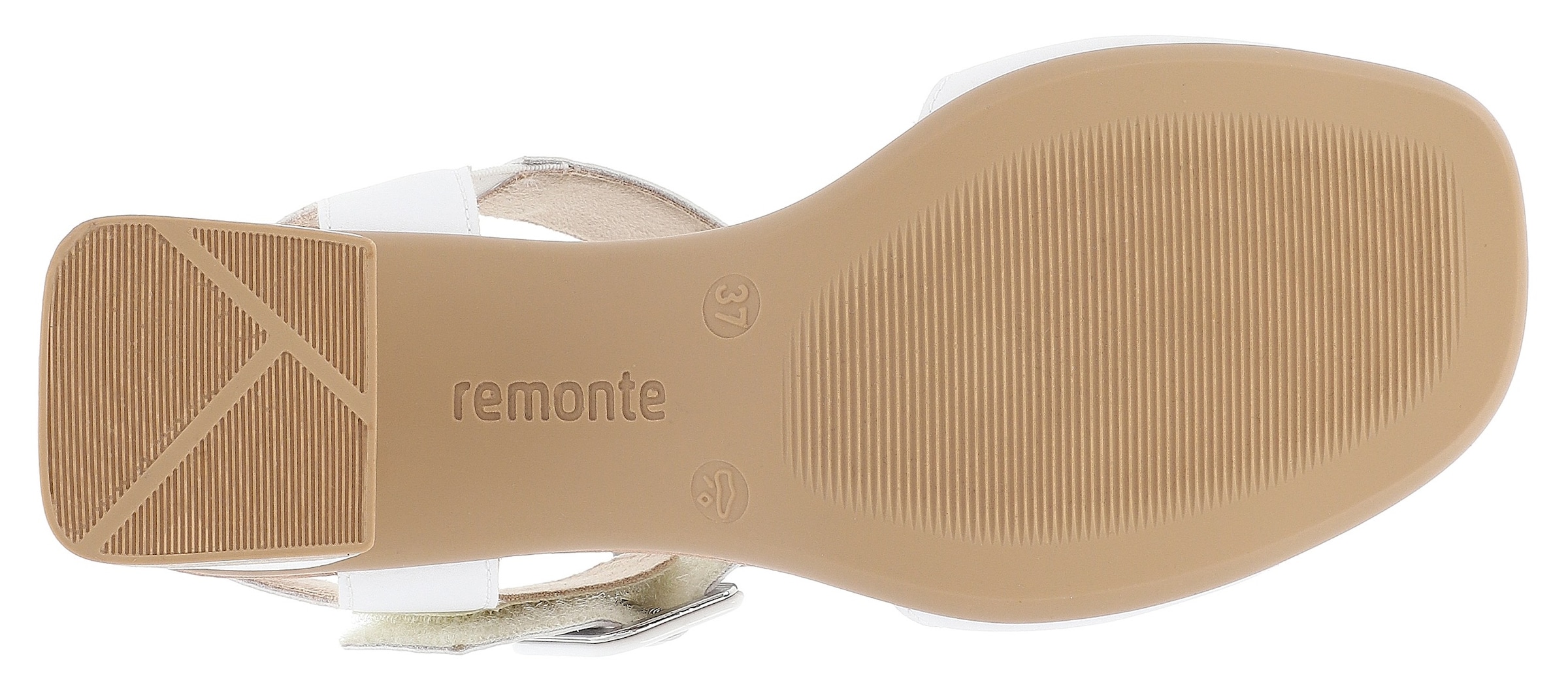 Remonte Sandalette »ELLE-Collection«, Blockabsatz, Sommerschuh, Sandale, Abendschuh mit Klettverschluss