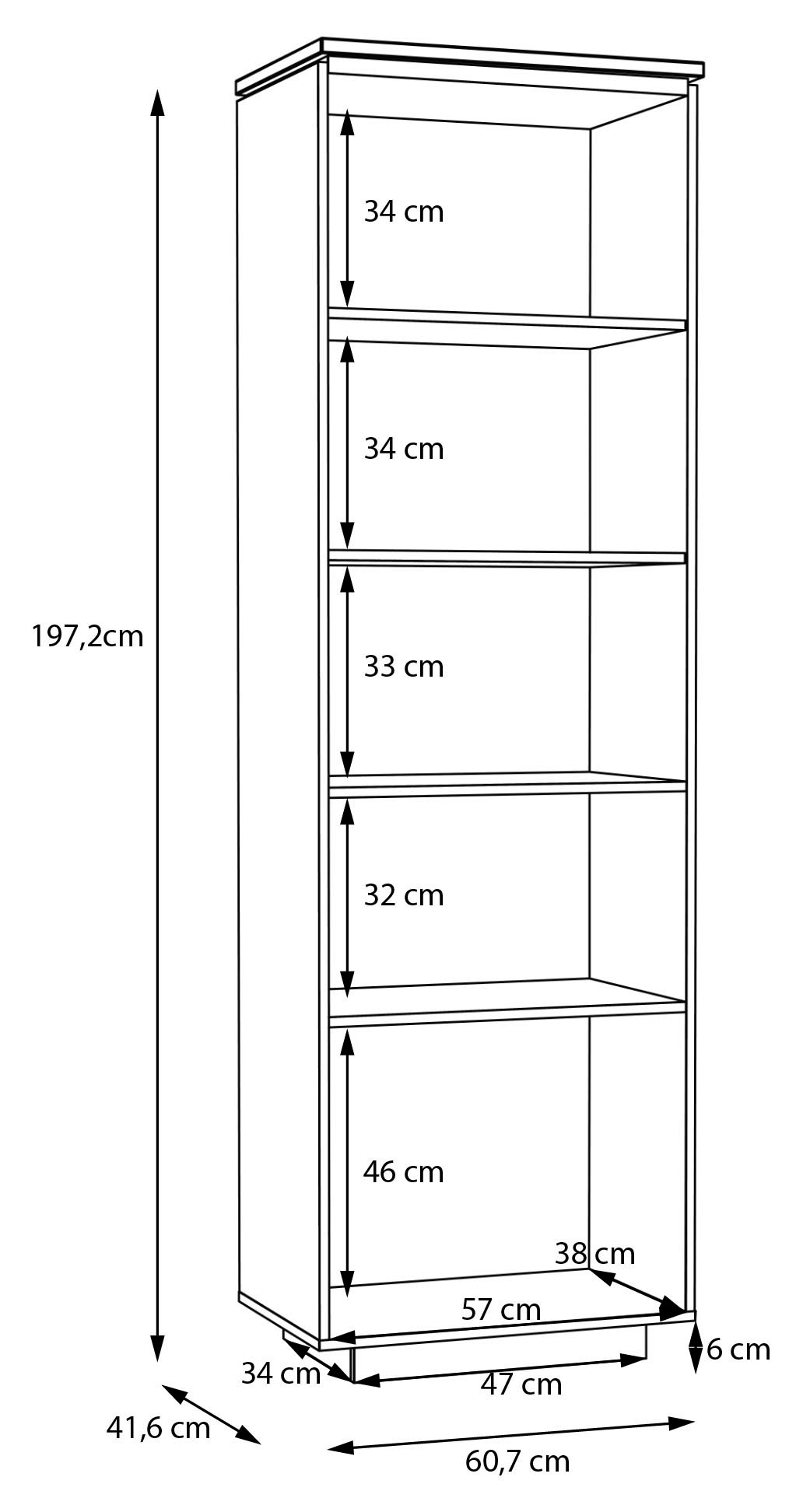 FORTE Vitrine »Louoto, Stauraumvitrine, Standvitrine, Stauraumschrank« Türanschlag rechts oder links wechselbar, mit Soft Close, Höhe 197,2cm