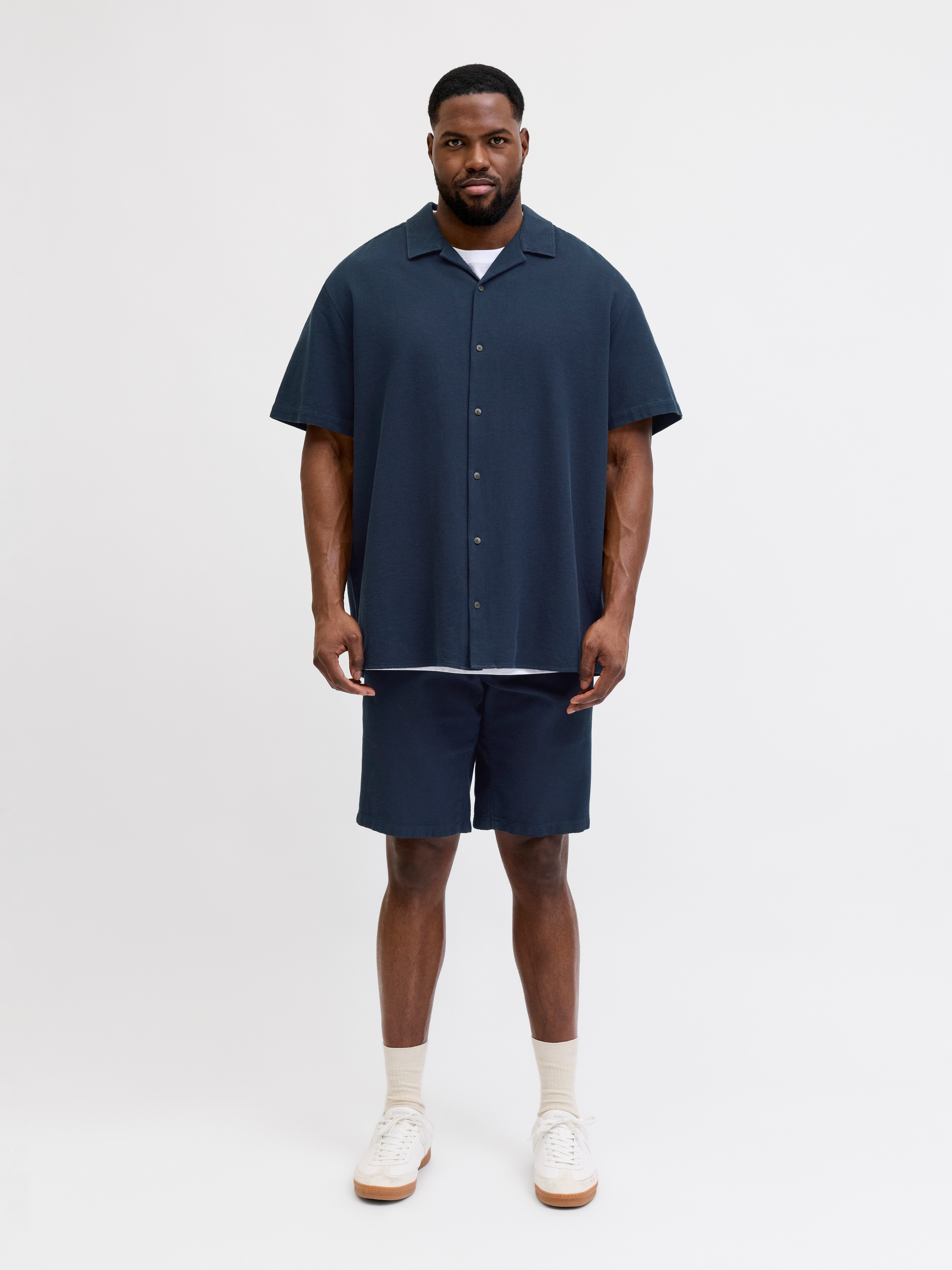 Jack & Jones PlusSize Pantalon de jogging »JPSTJAIDEN WAFFLE RESORT SHORTS PLS«  avec ceinture élastique