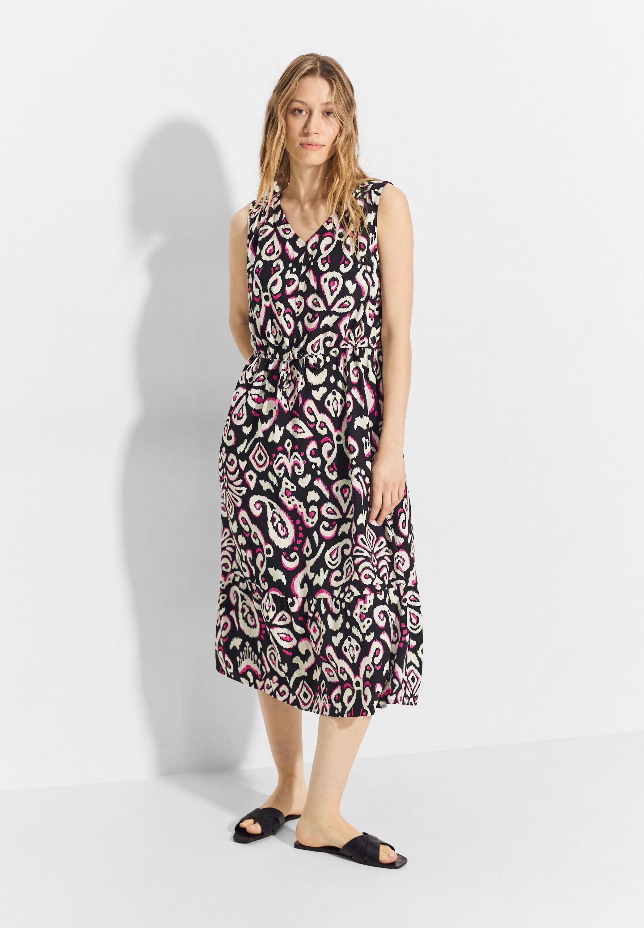 Midikleid, mit All-Over Print