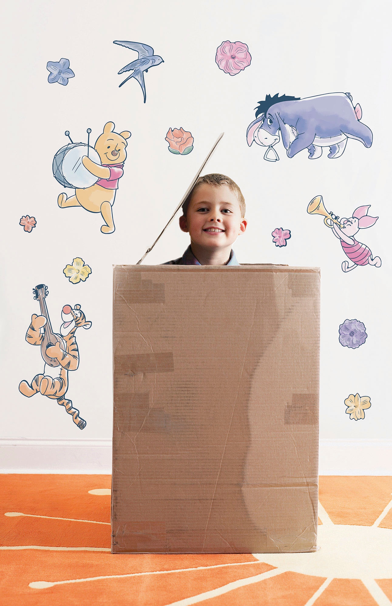 Image of Komar Wandtattoo "Winnie the Pooh Rock-a-bye - Grösse 50 x 70 cm" selbstklebend, Wandsticker, Kinderzimmer