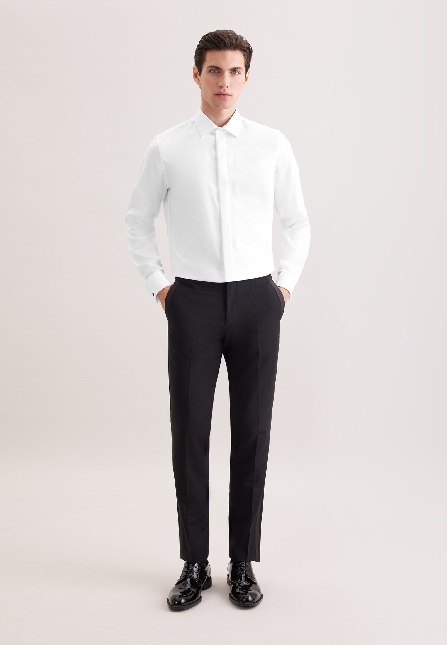 seidensticker Chemise de smoking »Schwarze Rose« Gala Uni