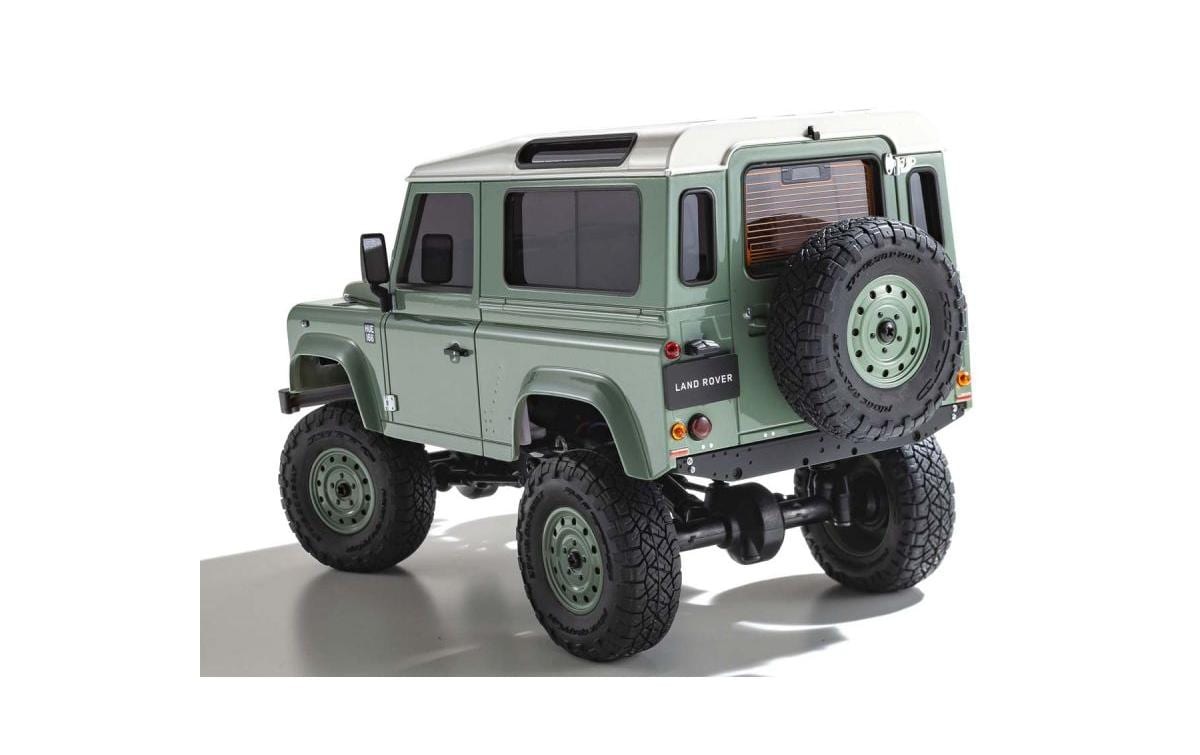 RC-Monstertruck »Kyosho Mini-Z Land-Rover Defender 90 Grün ARTR«, Lackiert