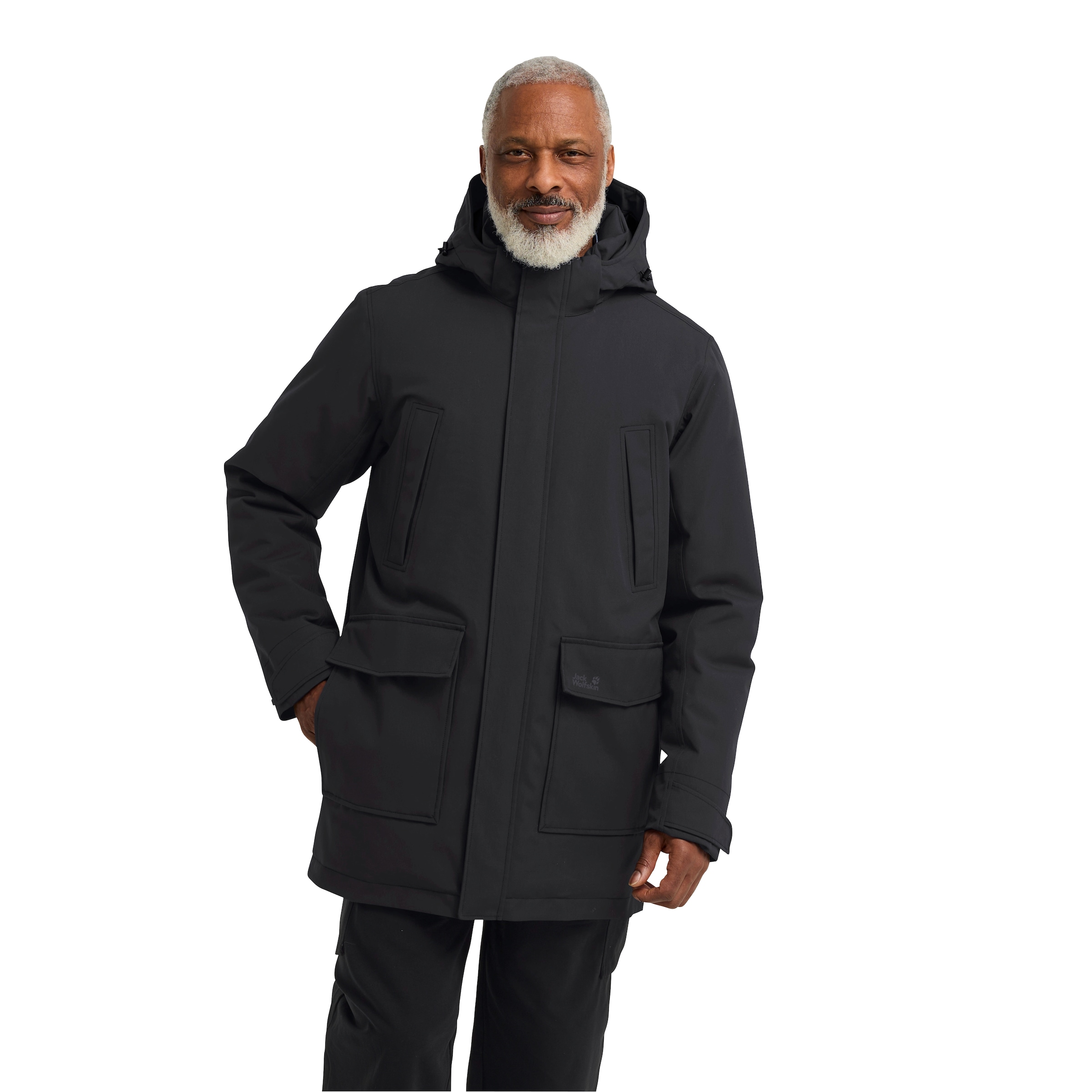 Image of Jack Wolfskin Funktionsparka "CANYON SHIELD PARKA M" für Winter, atmungsaktiv, winddicht, mit abnehmbarer Kapuze