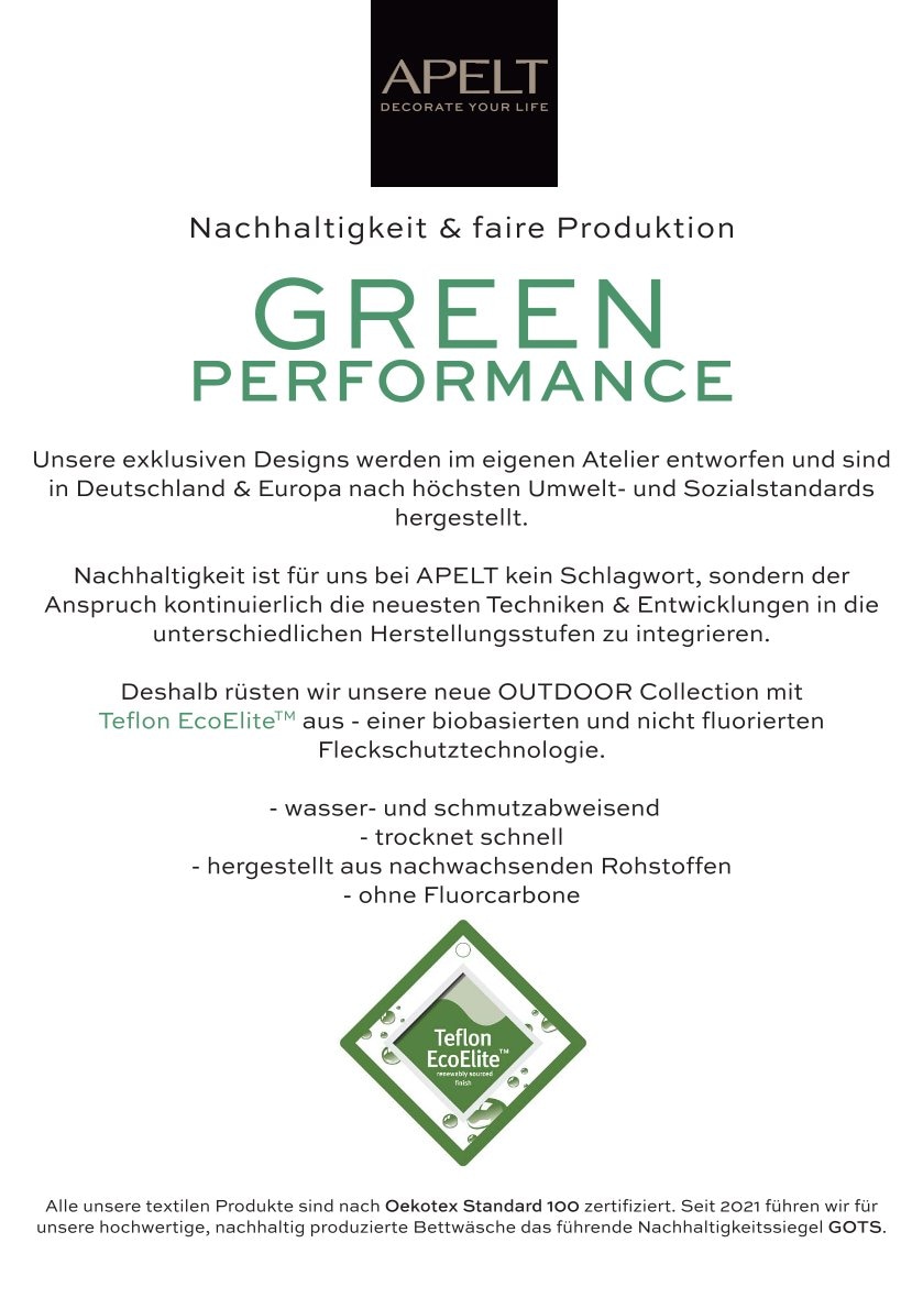 APELT Tischläufer "4362 Rips-Uni" Wasser- und Schmutzabweisend