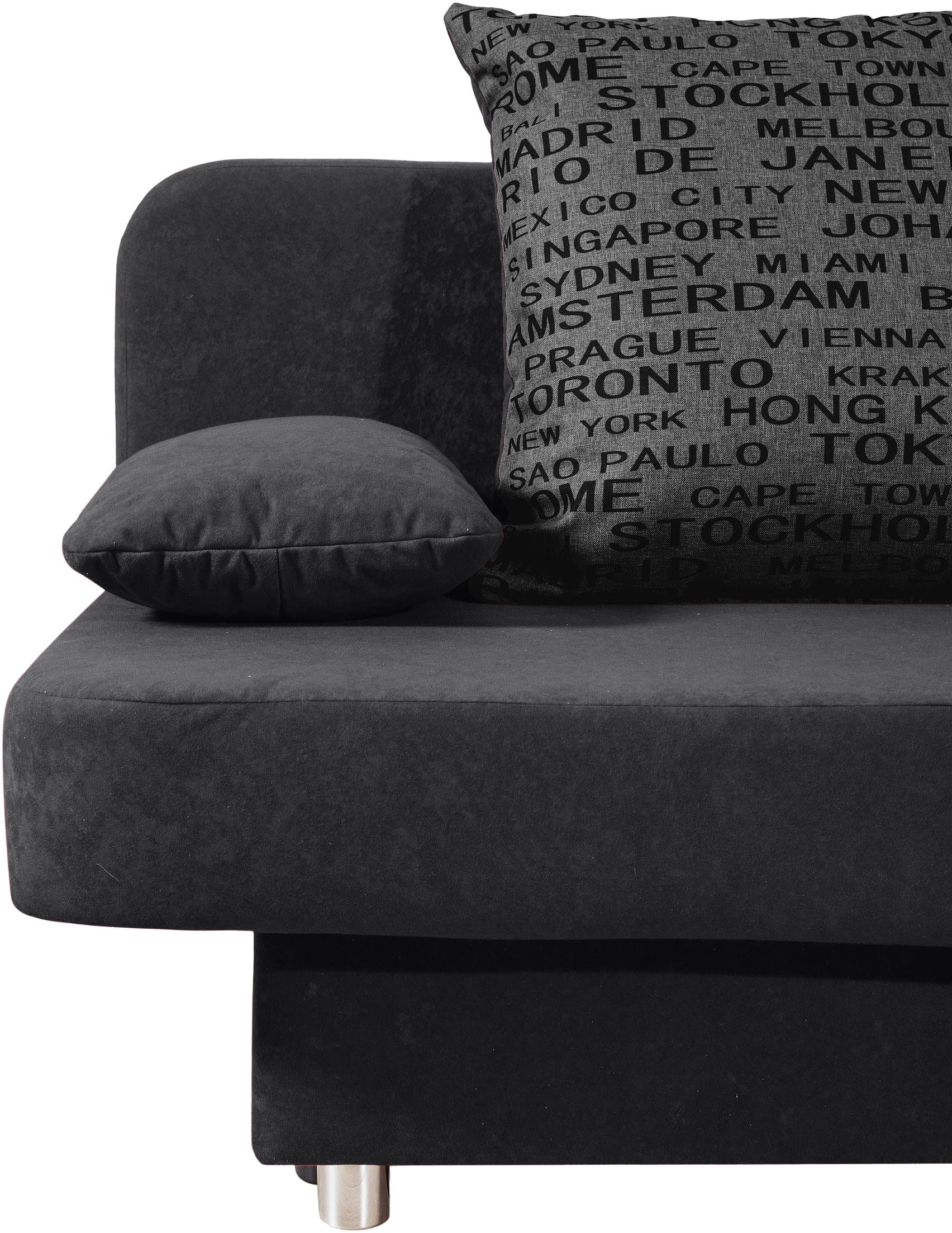 COLLECTION AB Schlafsofa »Ulla inkl. Bettfunktion und Bettkasten«, Schlafsofa,Bettfunktion,Bettkasten,inkl. Rückenkissen,Armlehnekissen