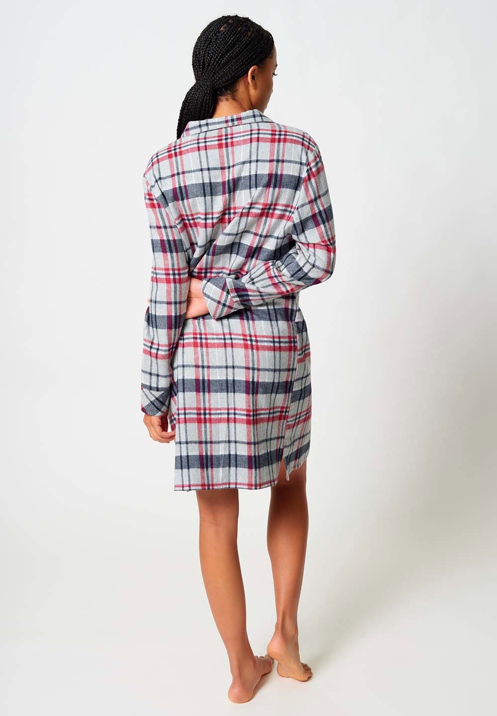 Skiny Chemise de nuit »Night In Skiny Flanell« douillet, chaud, manches longues, coton