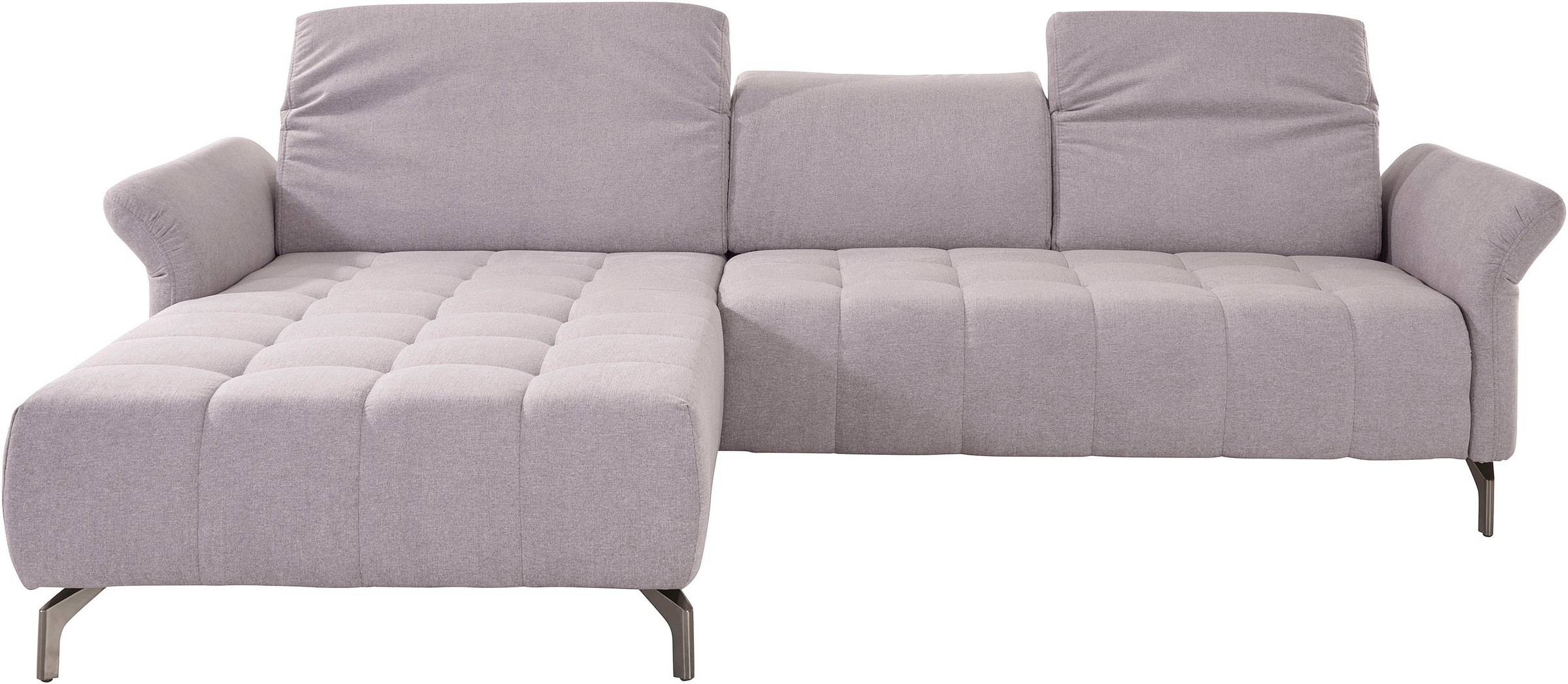 INOSIGN Ecksofa »Fresh L-Form«, Federkern, wahlweise Kopfteilverstellung und motorischer Vorziehsitz