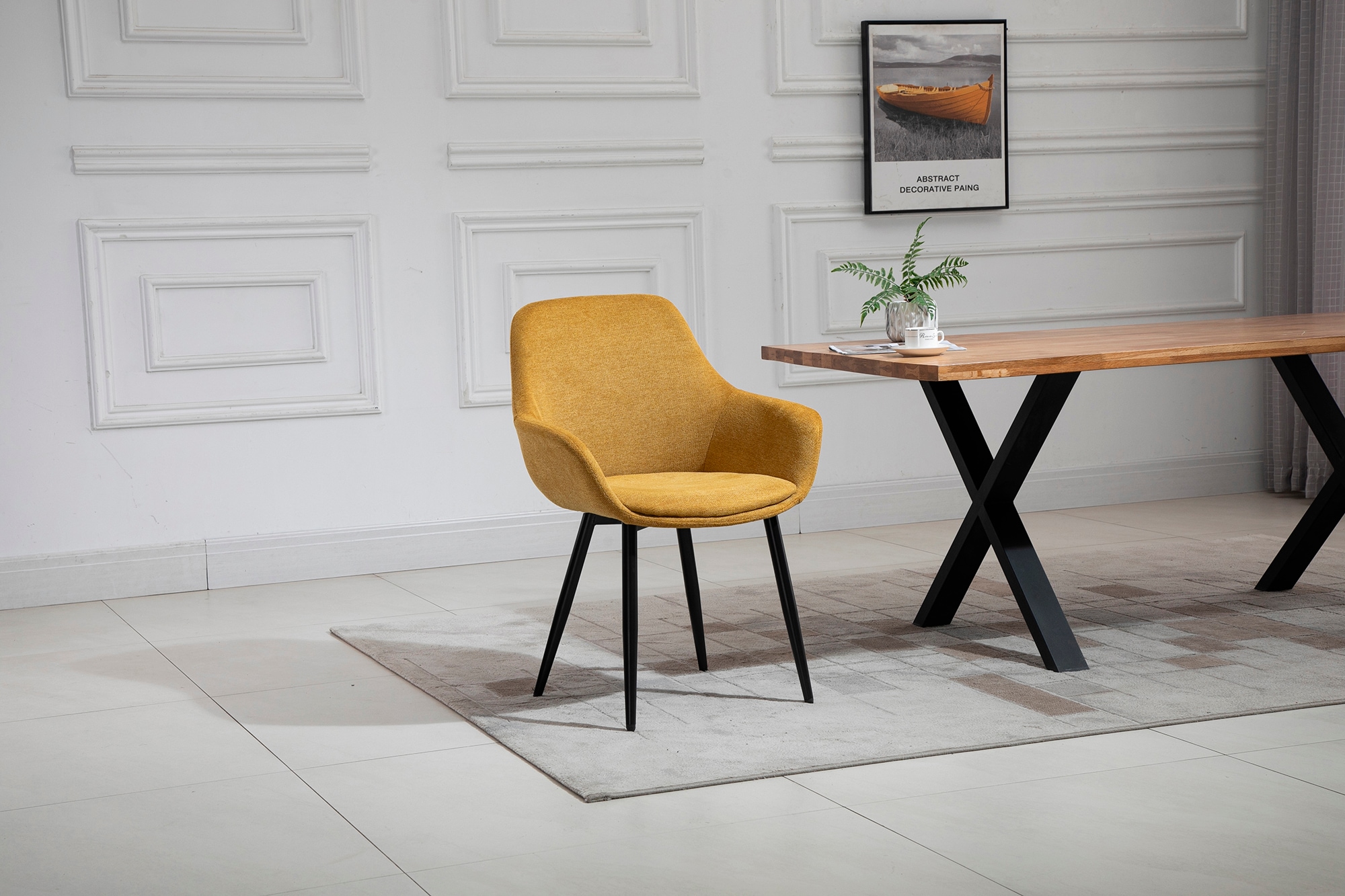 SalesFever Chaise avec accoudoirs »Komfortabler Esszimmerstuhl zum Relaxen« (Set) 2 cuis