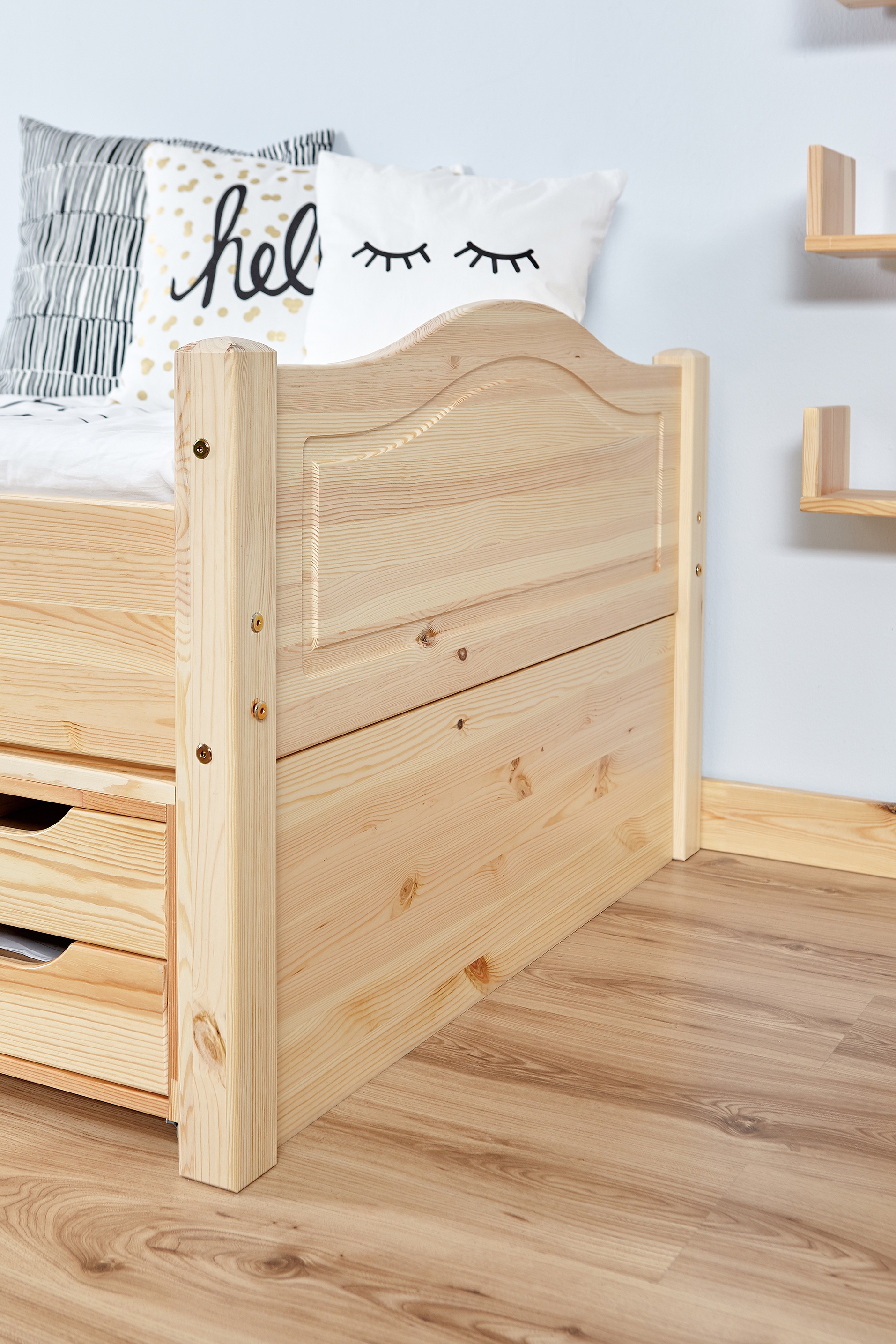 Ticaa Jugendbett »Leni«, Einzelbett, inkl. Zusatzbett und Rollrost