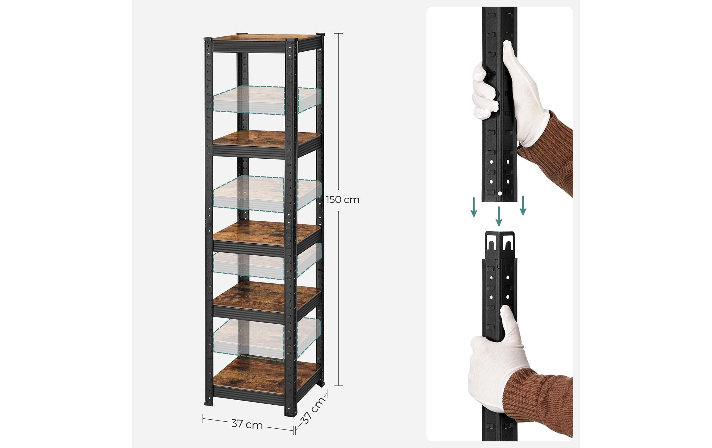 SONGMICS Étagère »Schwarz«