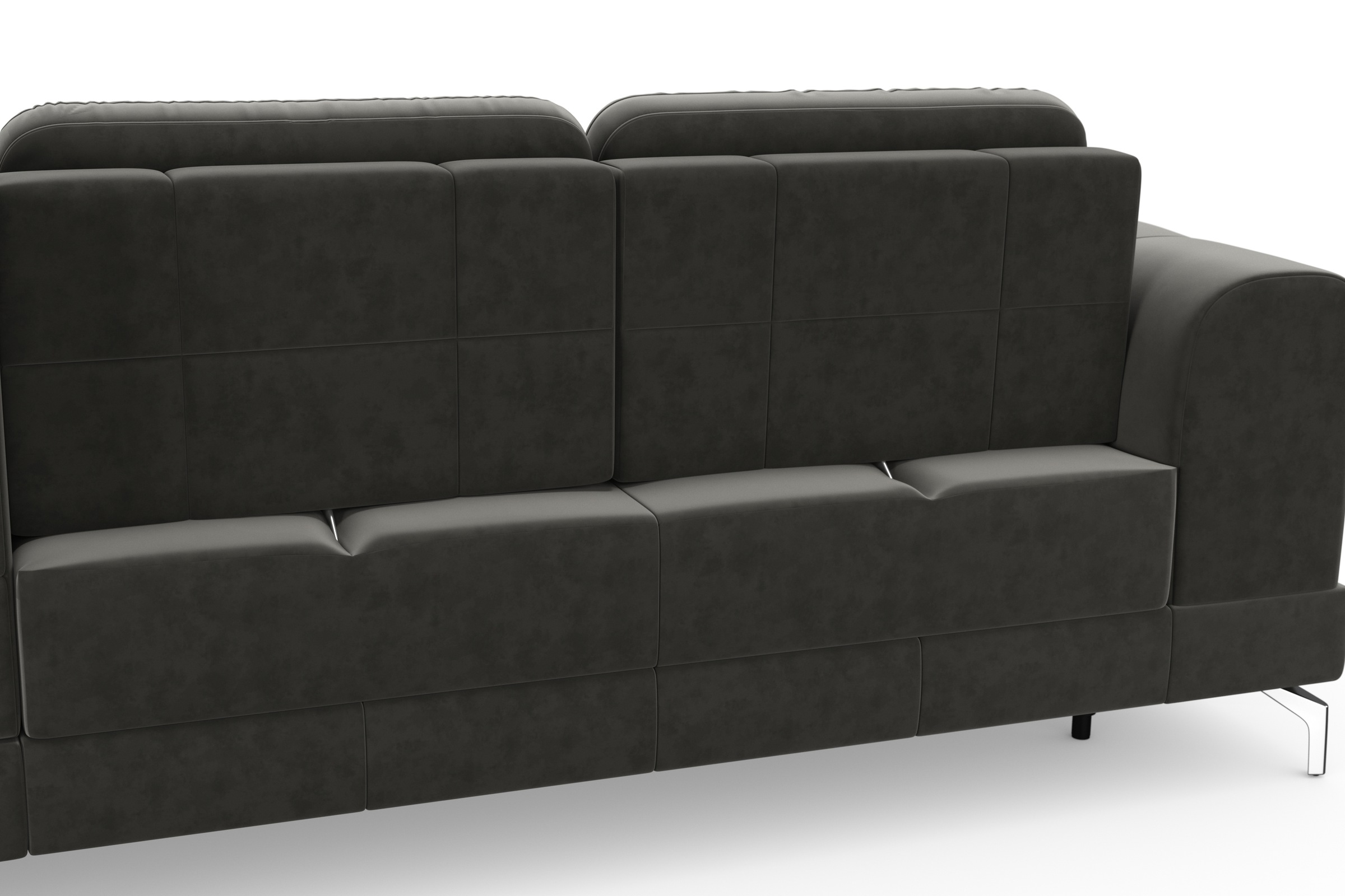 sit&more Ecksofa »Bendigo L-Form«, inklusive Sitztiefenverstellung, Bodenfreiheit 12 cm, in 2 Fussfarben