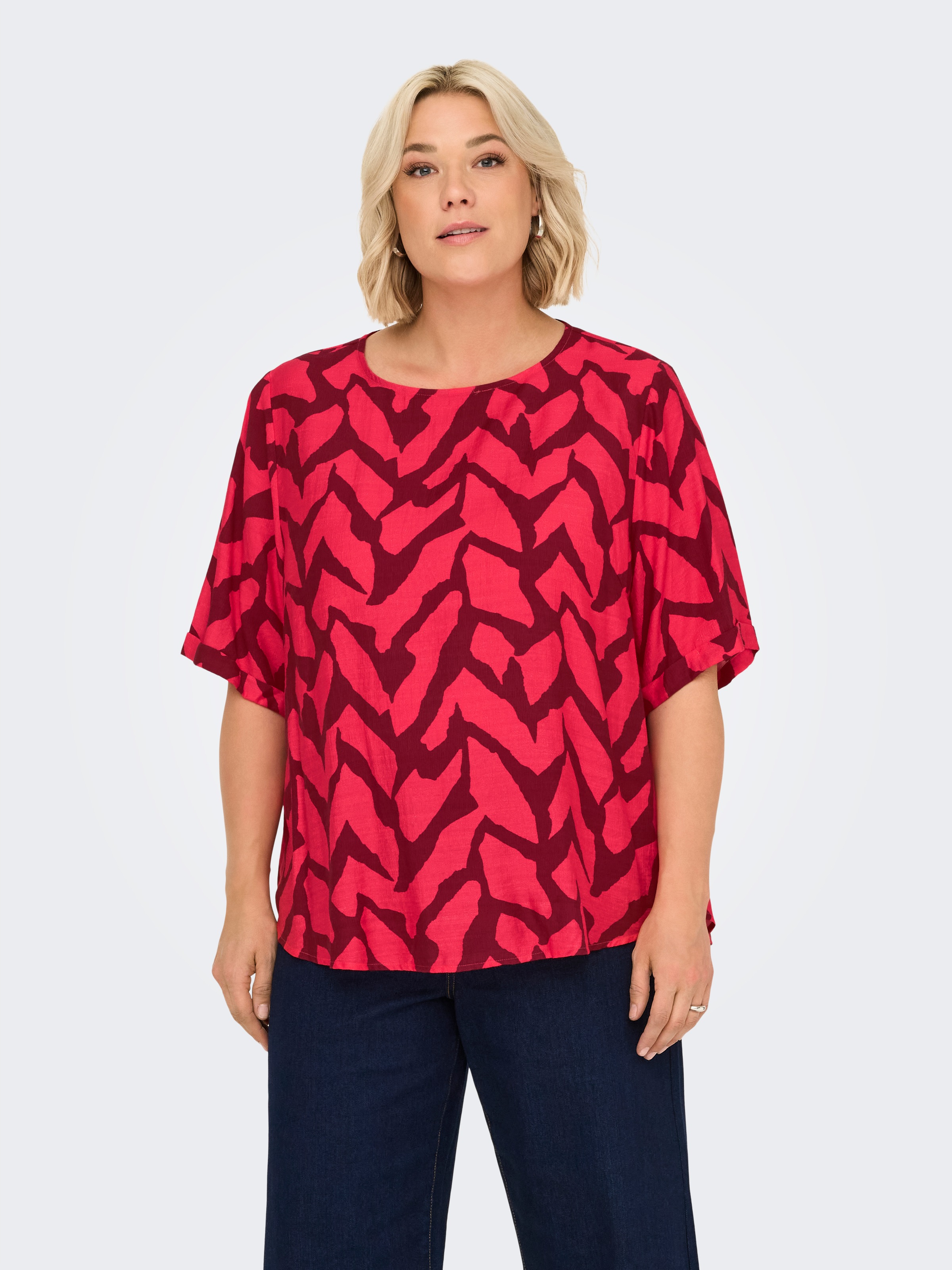 ONLY CARMAKOMA Blusenshirt »CARBERIET SS TOP AOP«