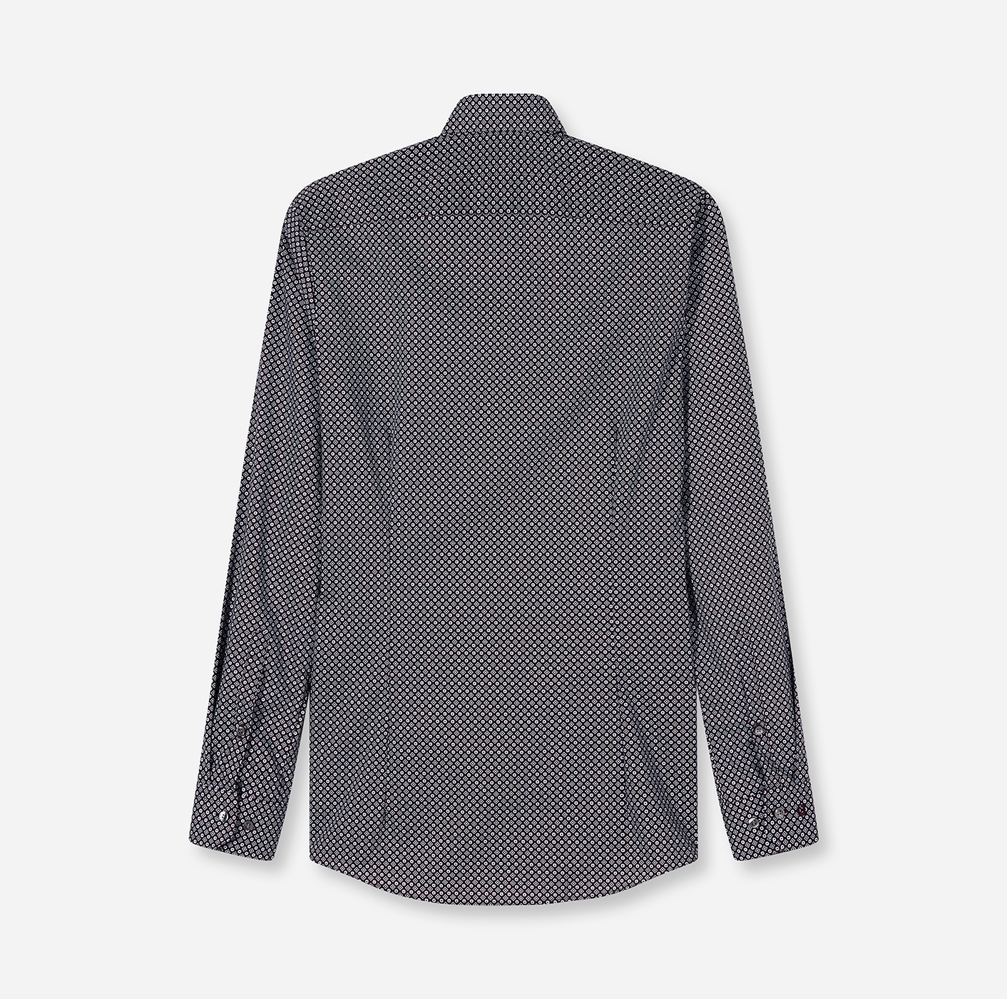 OLYMP Langarmhemd »No 6 six«, super slim, gemustert, Businesshemd, Modern Kentkragen
