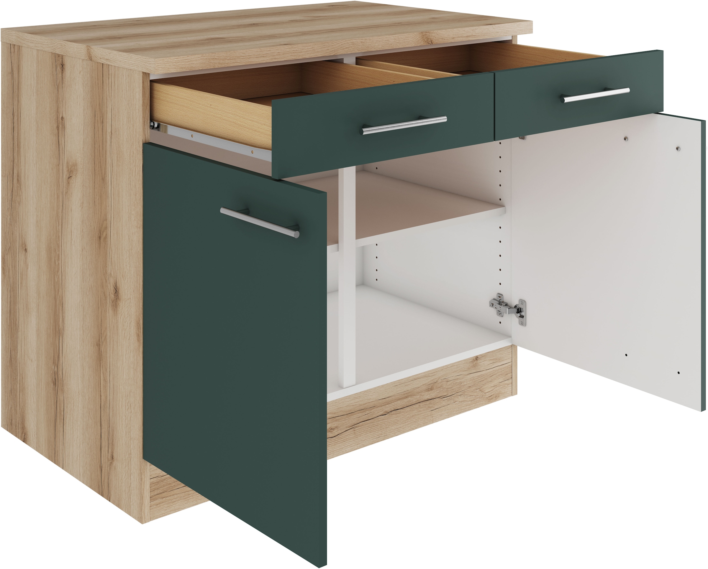 OPTIFIT Unterschrank »Bella«, Breite 100 cm, mit 2 Türen und 2 Schubkästen