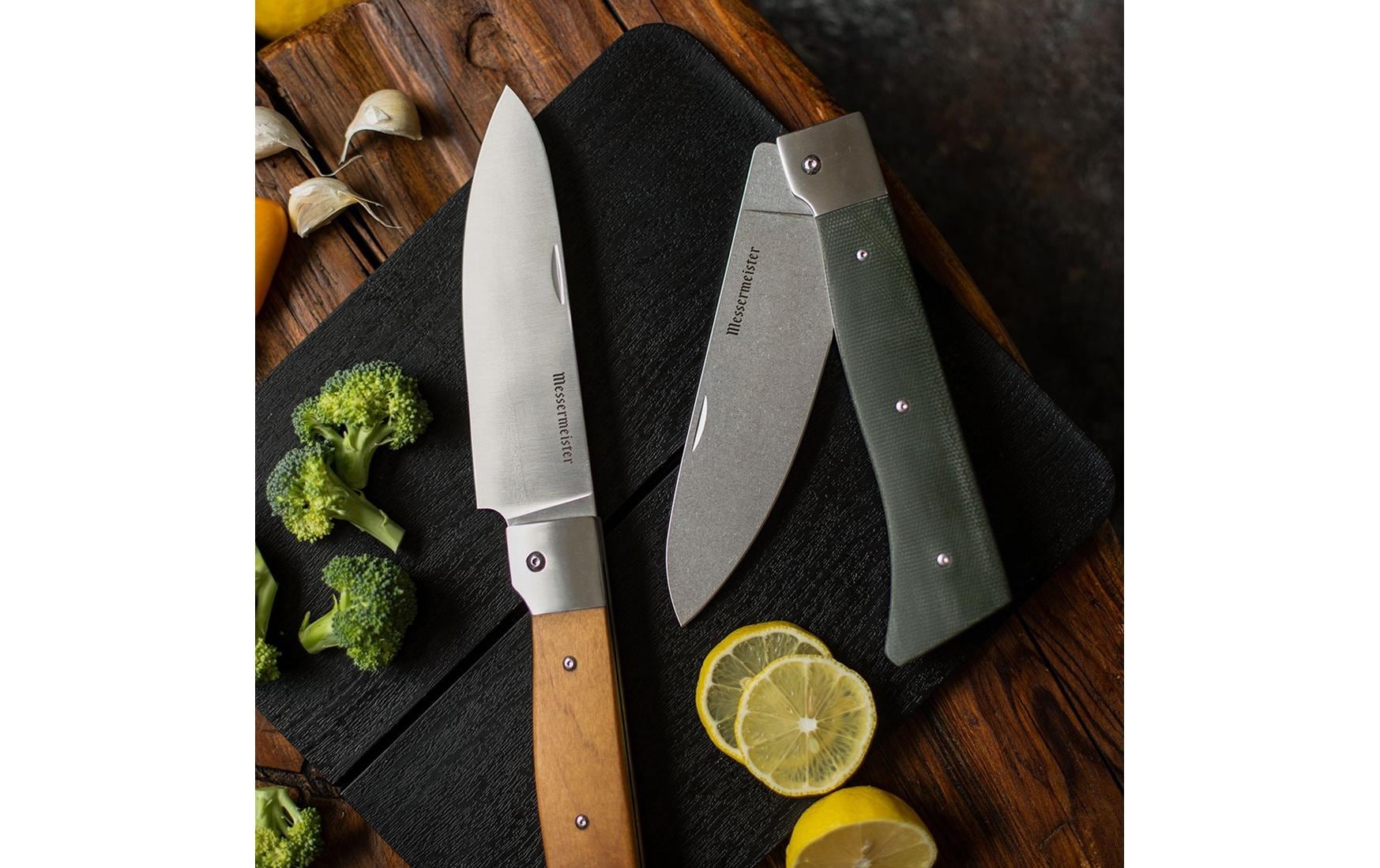 Kochmesser »Messermeister Adventure Chef 15 cm, Braun/Silber«, (1 tlg.)