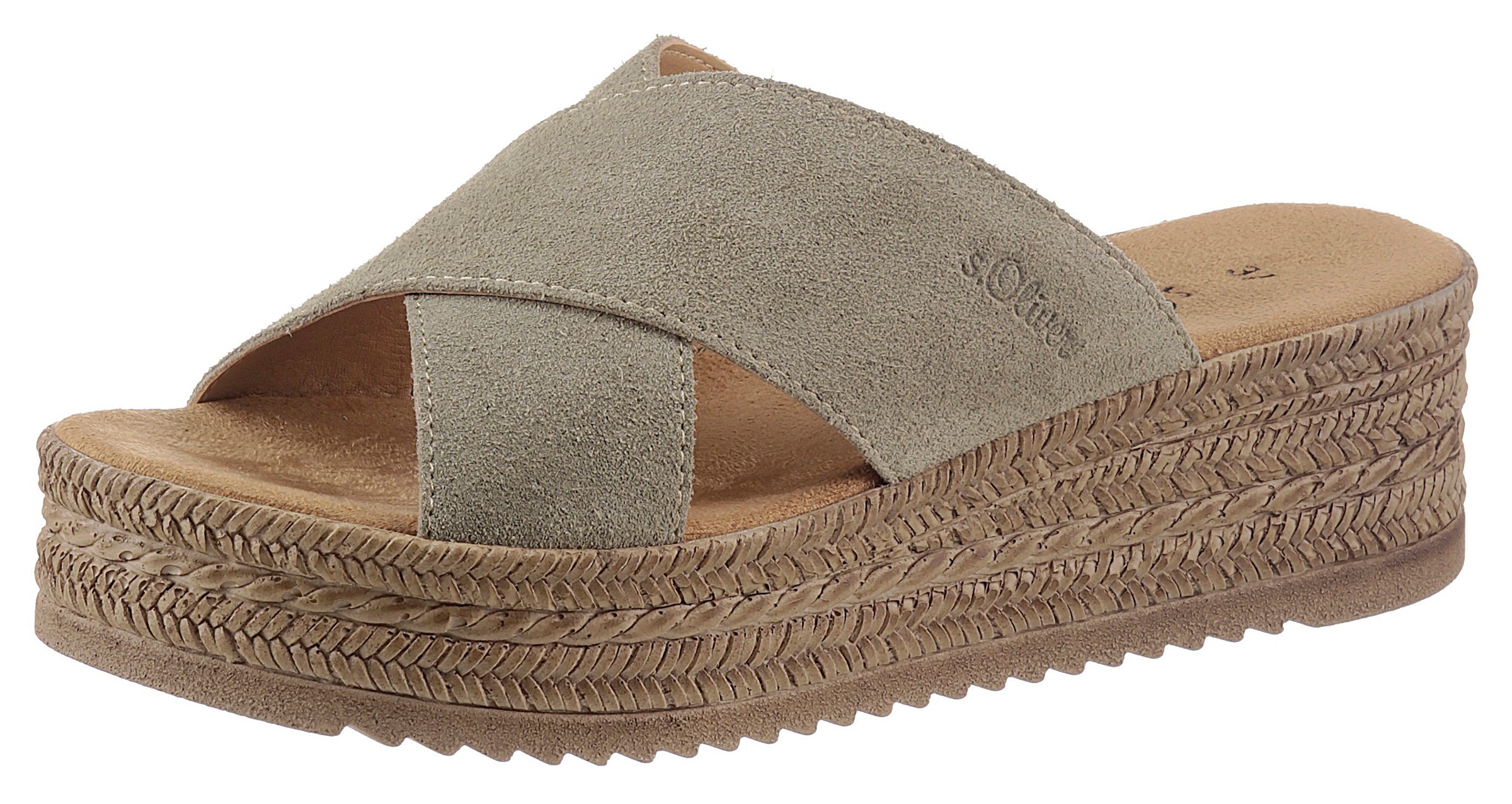 Image of s.Oliver Pantolette, mit Logoprägung bei Ackermann Versand Schweiz