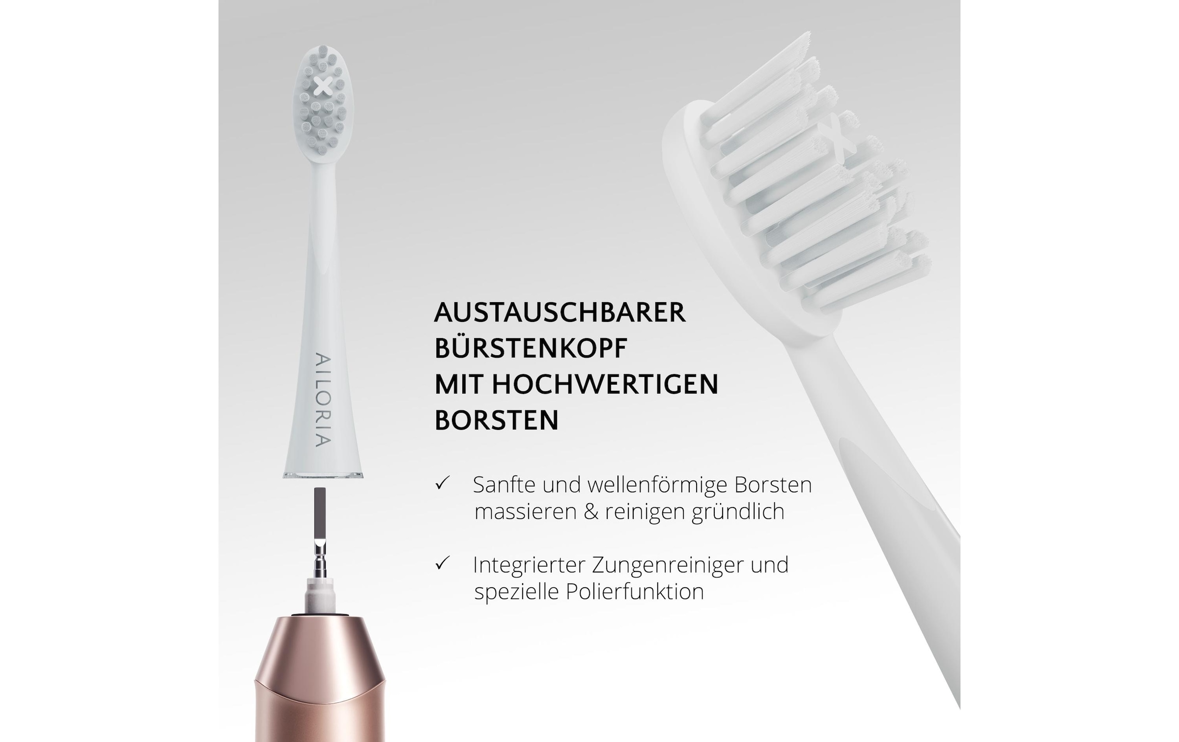 AILORIA Brosse à dents électrique »Schallzahnbürste Shine Bright Set« Schallzahnbürste Sommer-Edition mit Etui