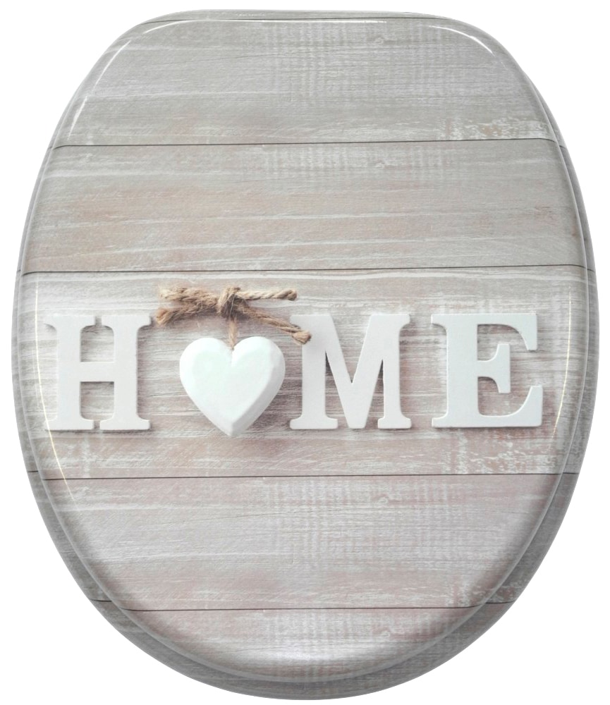 Sanilo Set d'accessoires de salle de bain »Home« bestehend aus WC-Sitz, Badteppich, Stöpsel, Seifenspender, WC-Bürste