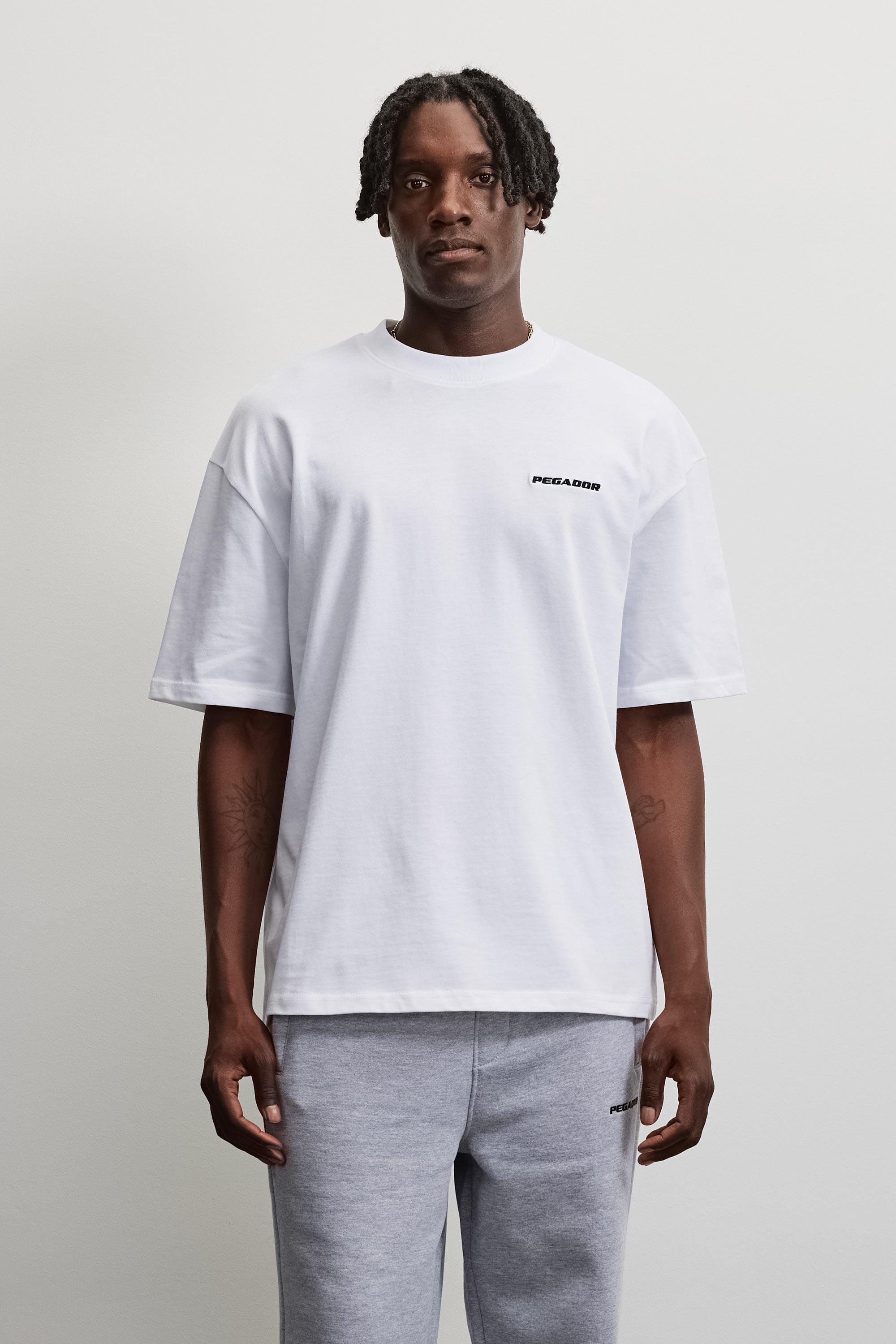 PEGADOR T-shirt »LOGO OVERSIZED TEE« Coton, oversize