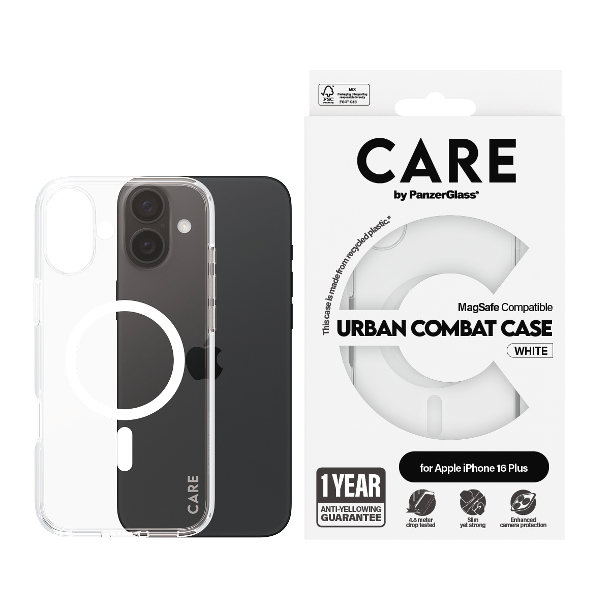 Image of CARE by PanzerGlass Handyhülle "Urban Combat Case mit MagSafe für Apple iPhone 16 Plus" Backcover, Schutzhülle, Handyschutzhülle, Case, Schutzcase, stossfest