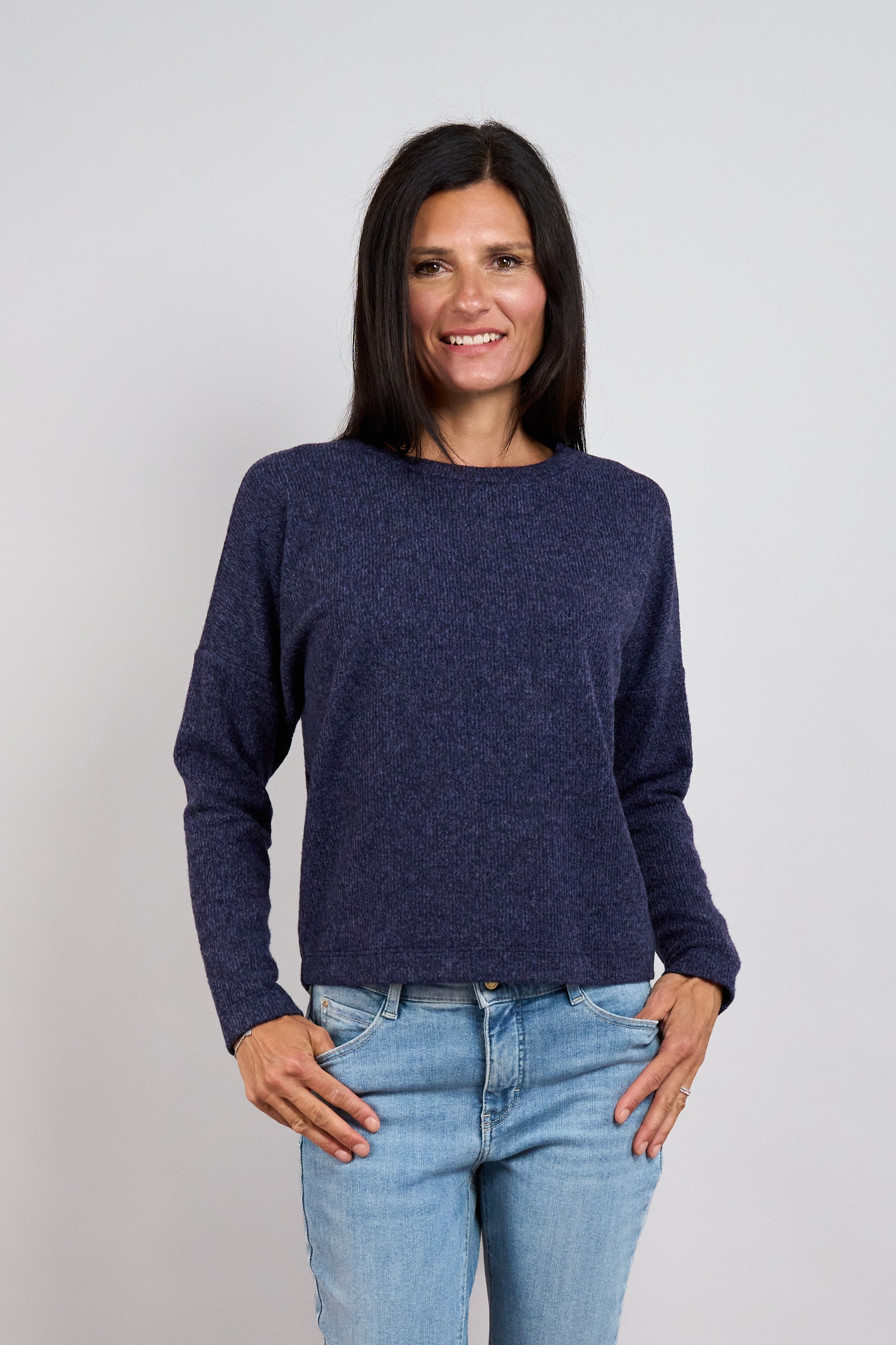 Image of Seidel Moden Strickpullover mit Rundhals und Stretch - MADE IN GERMANY