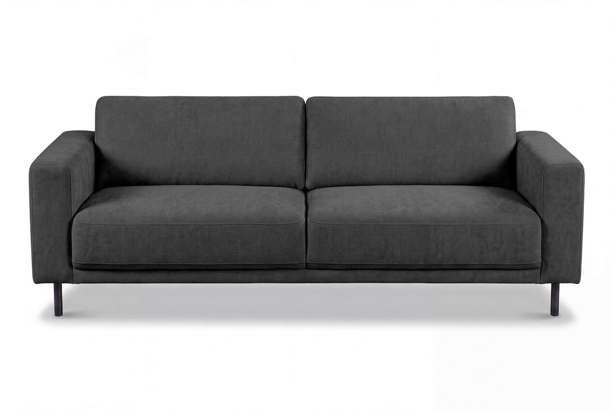 Image of GOODproduct Schlafsofa "Sveeva, 3 Sitzer, Liegefläche 135x190 cm, schwarze Metallfüsse" langlebiger Strukturstoff, mit Wellenunterfederung, viele Farben