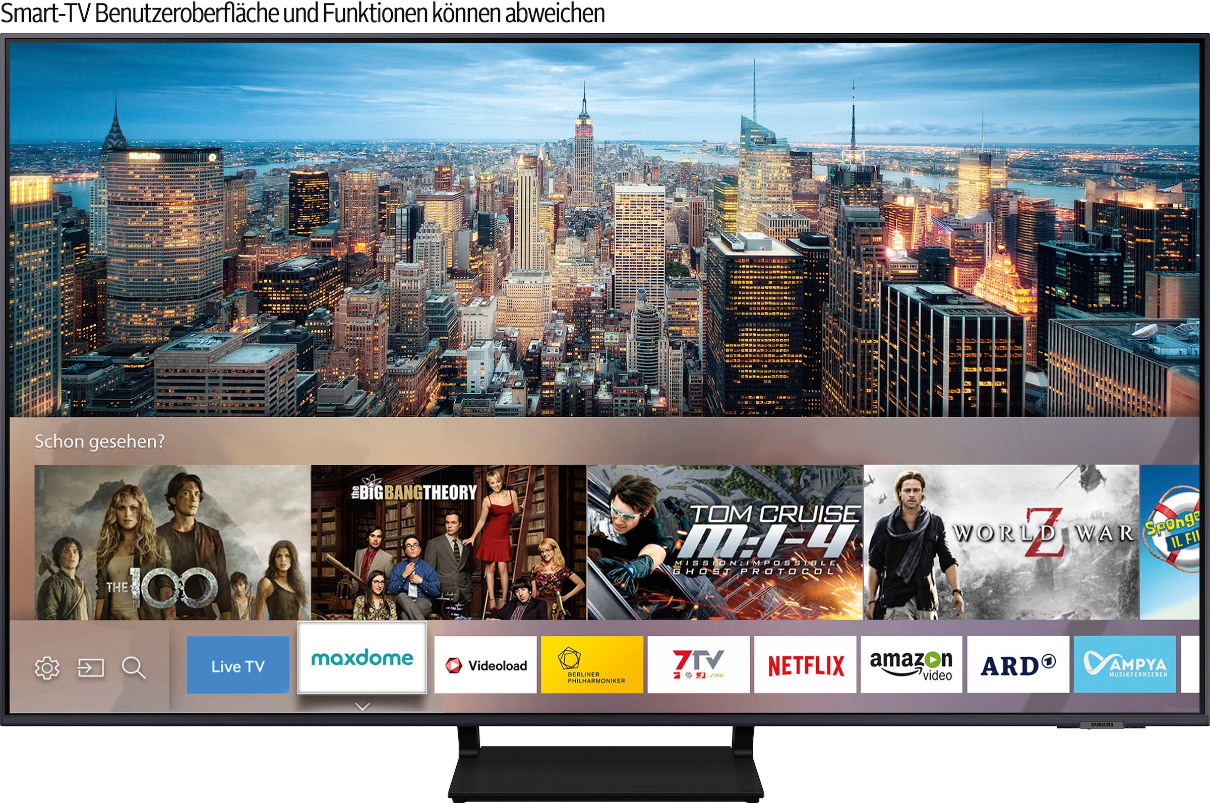 Samsung QLED-Fernseher, 189 cm/75 Zoll, 4K Ultra HD, Smart-TV, Quantum HDR,Quantum Prozessor 4K,Dual LED,100% Farbvolumen